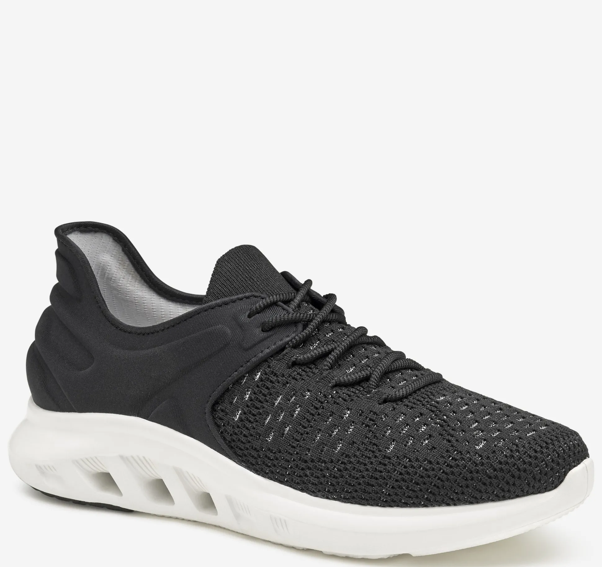 Sneakers^Johnston & Murphy Activate Knit U-Throat BlackKnit/Nylon