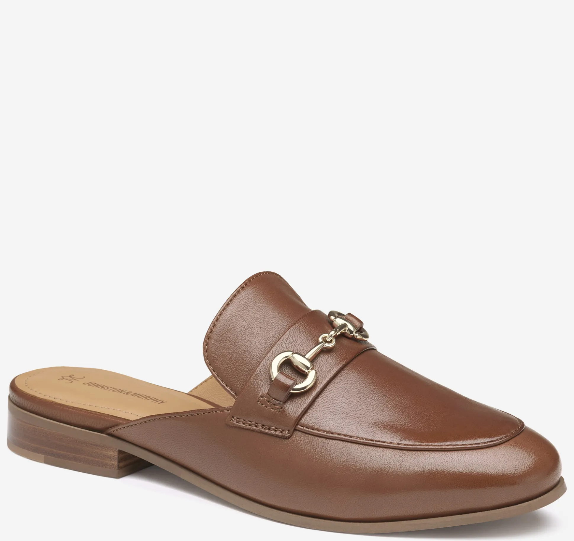 Mules & Loafers^Johnston & Murphy Ali Bit Mule CognacGloveLeather