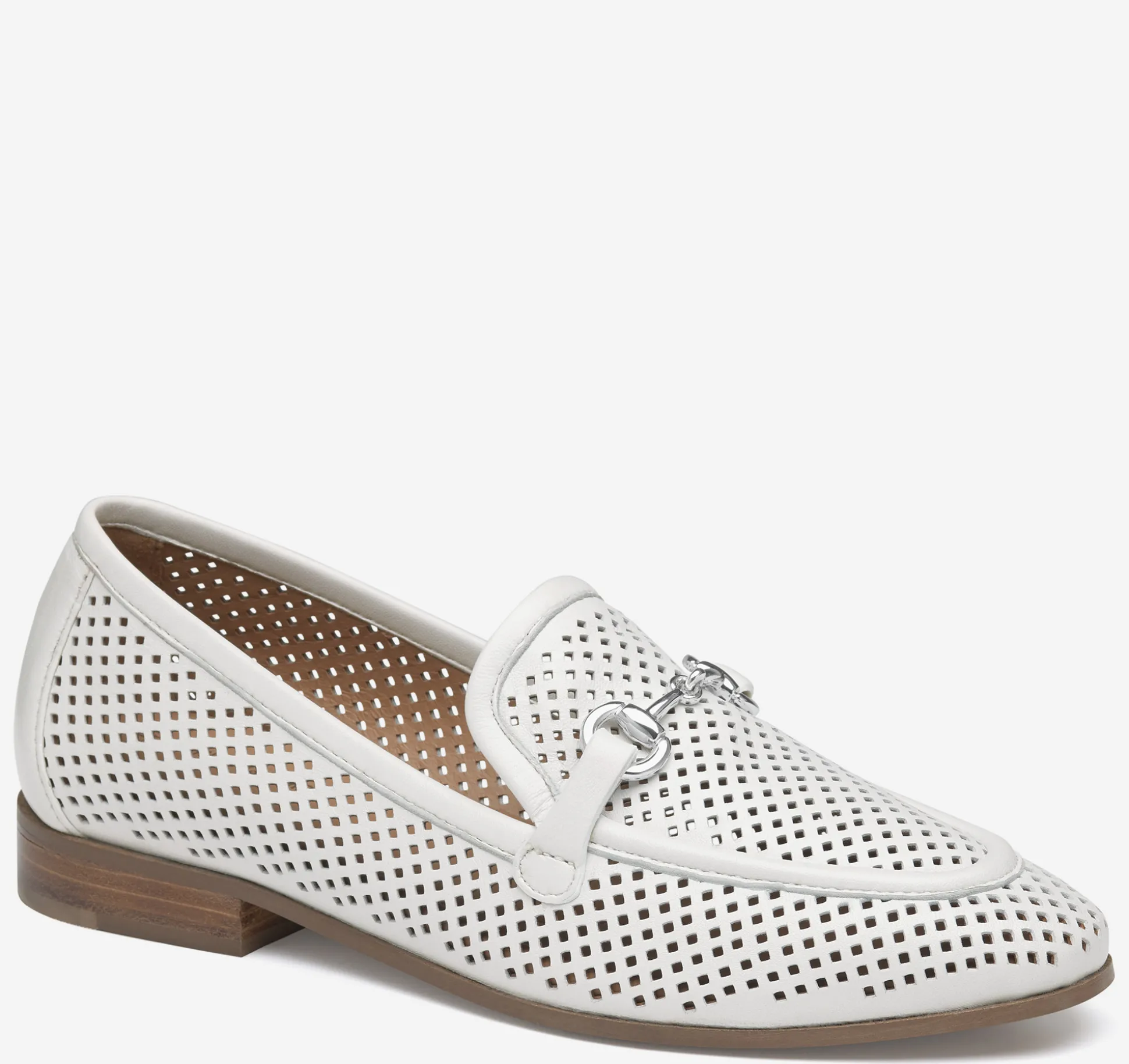 Mules & Loafers^Johnston & Murphy Ali Perfed Bit Loafer WhiteGloveLeather