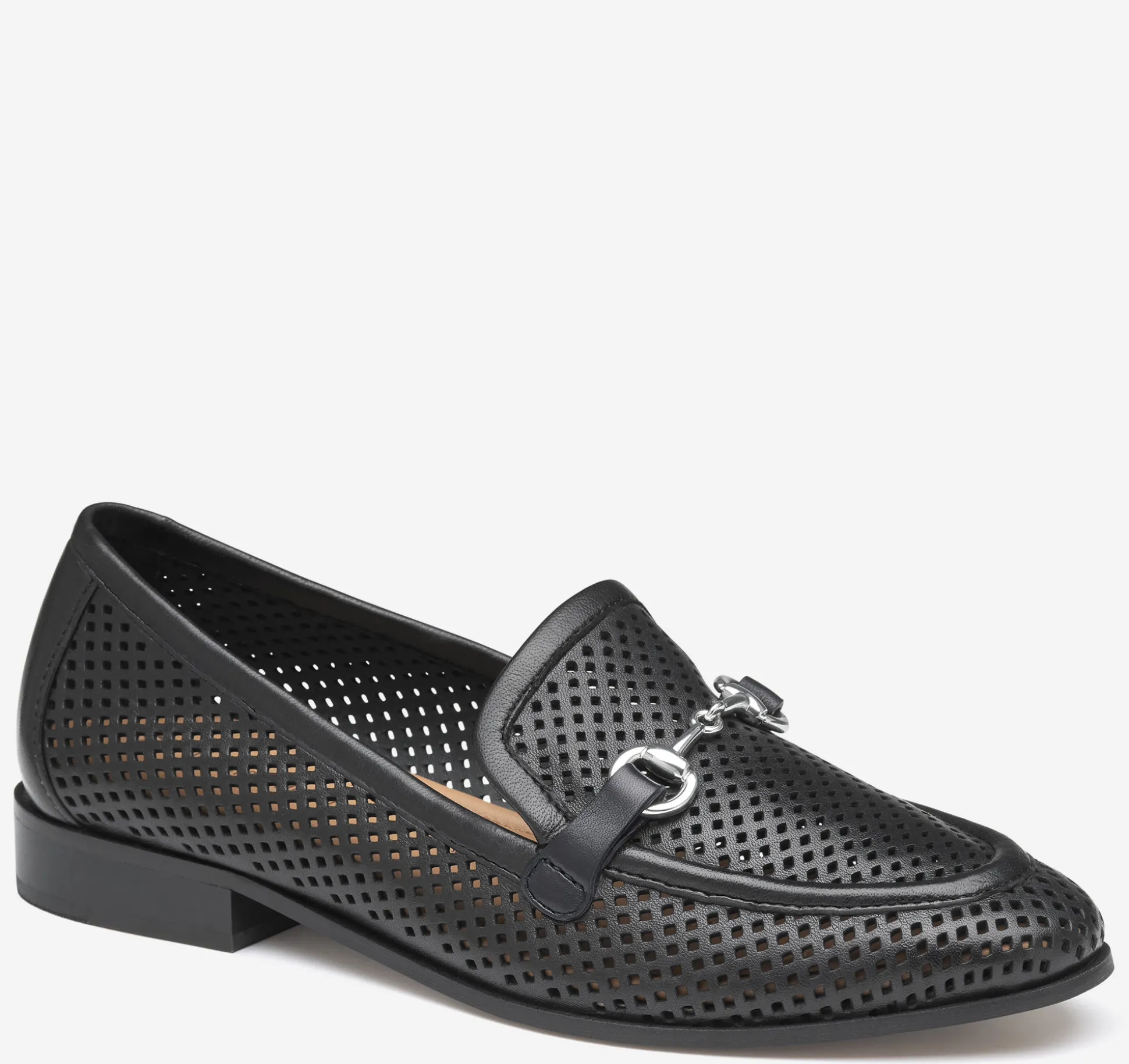 Mules & Loafers^Johnston & Murphy Ali Perfed Bit Loafer BlackGloveLeather