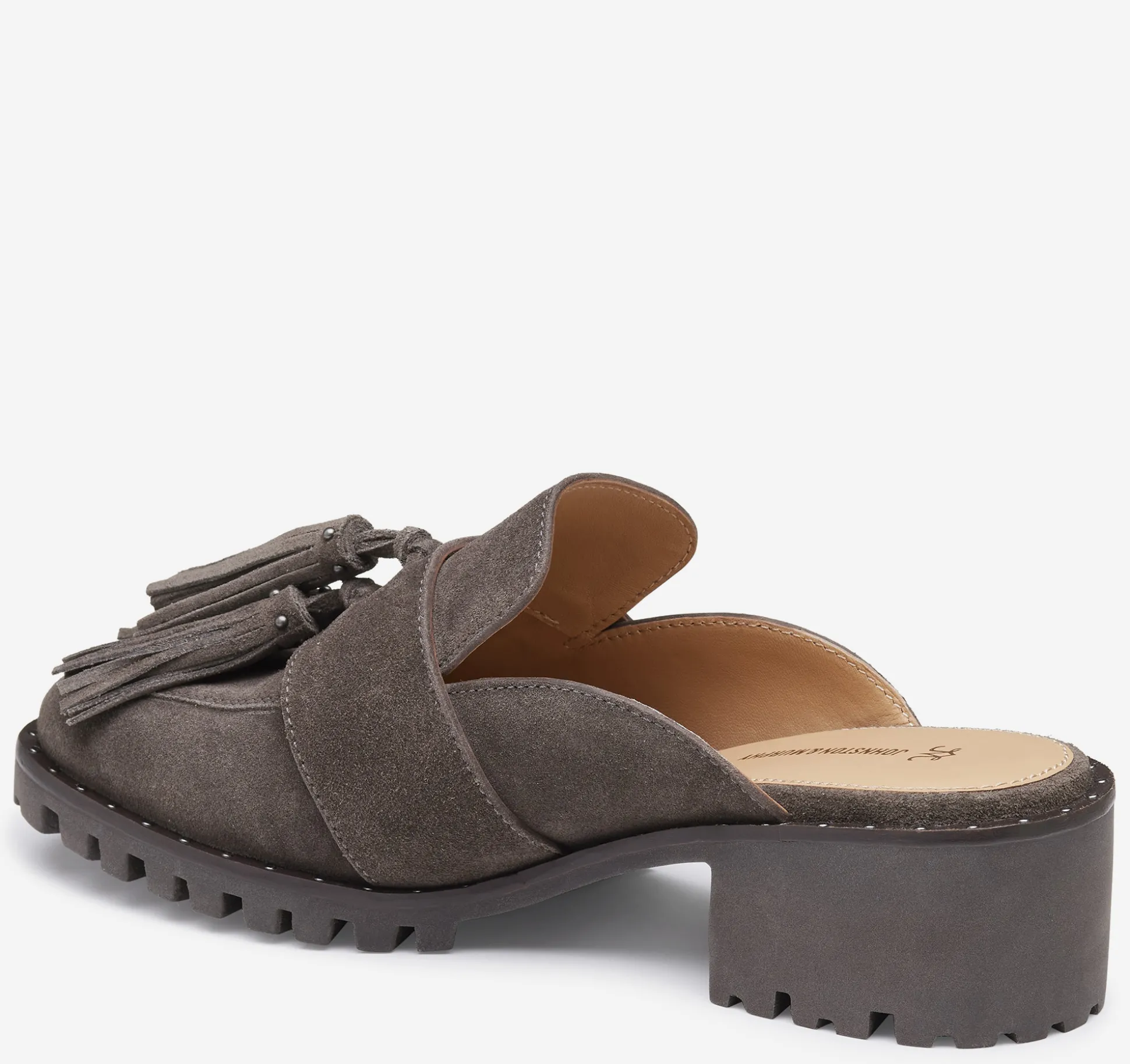 Sale^Johnston & Murphy Alice Fringe Mule DarkGraySuede