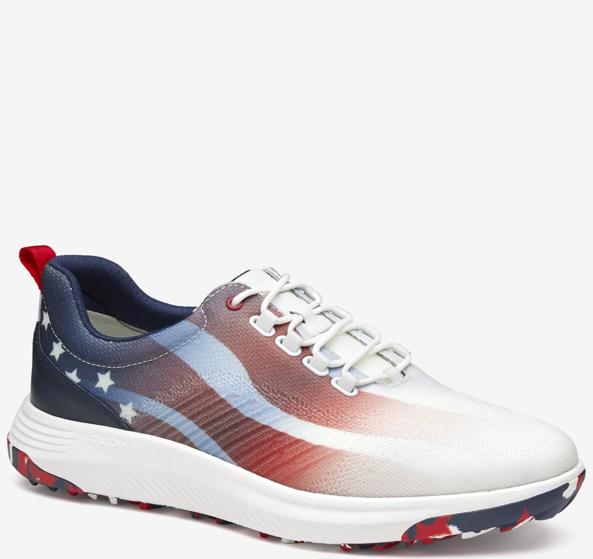 Golf | Lace-ups^Johnston & Murphy Amherst GL1 Sport Hybrid Red/White/BlueCoatedKnit