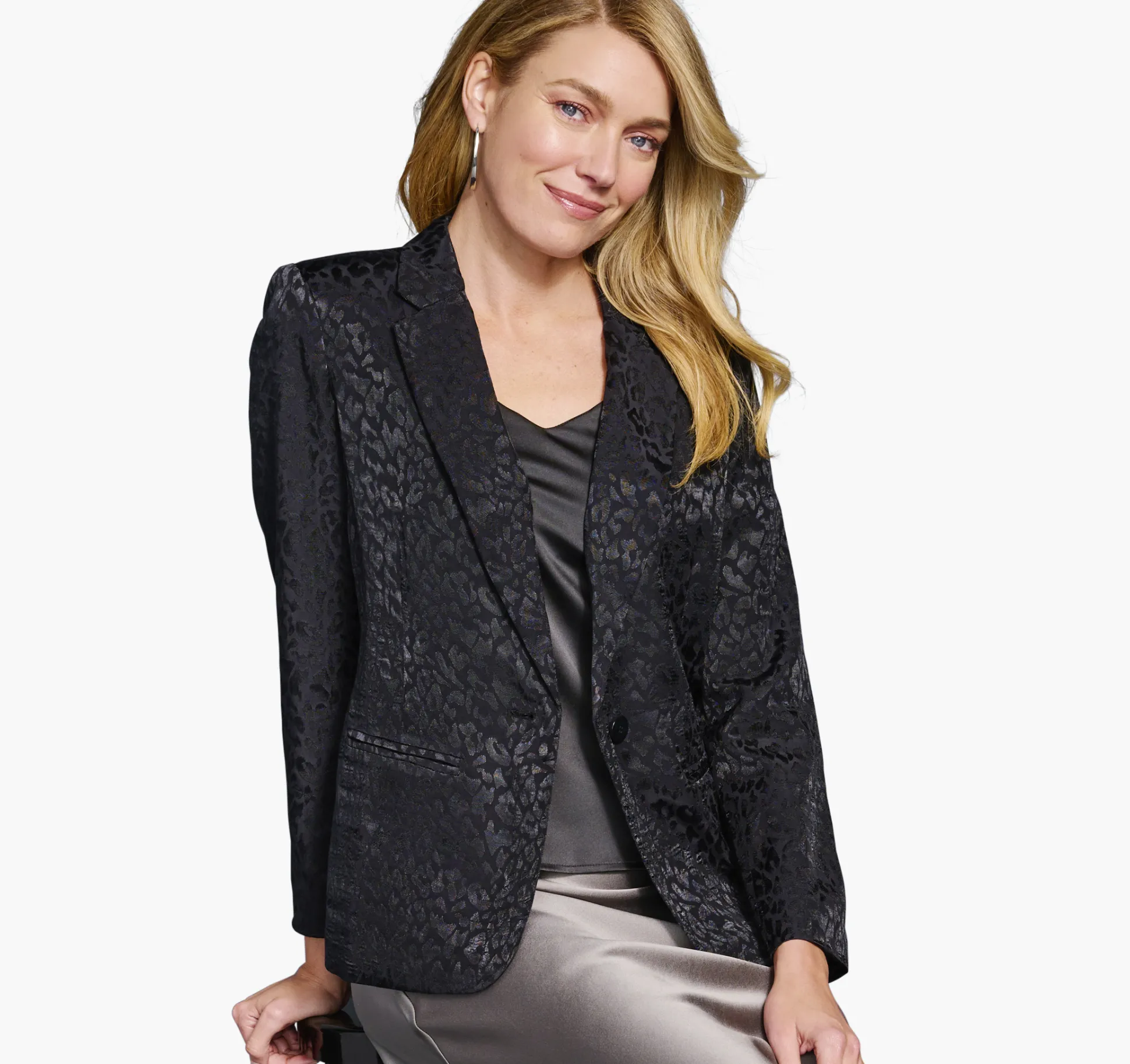 Shirts, Sweaters & Blazers^Johnston & Murphy Animal Jacquard Blazer Black