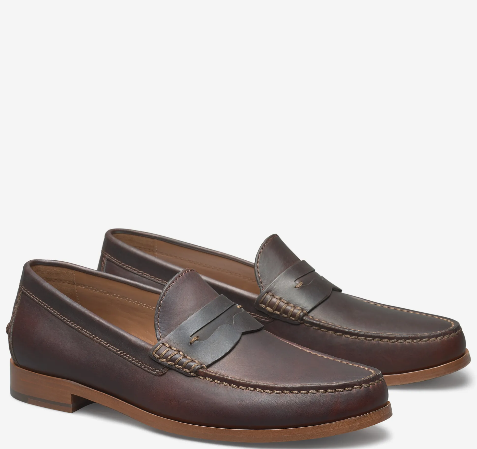 Slip-ons & Loafers^Johnston & Murphy Baldwin Penny Loafer DarkBrownEnglishFullGrain