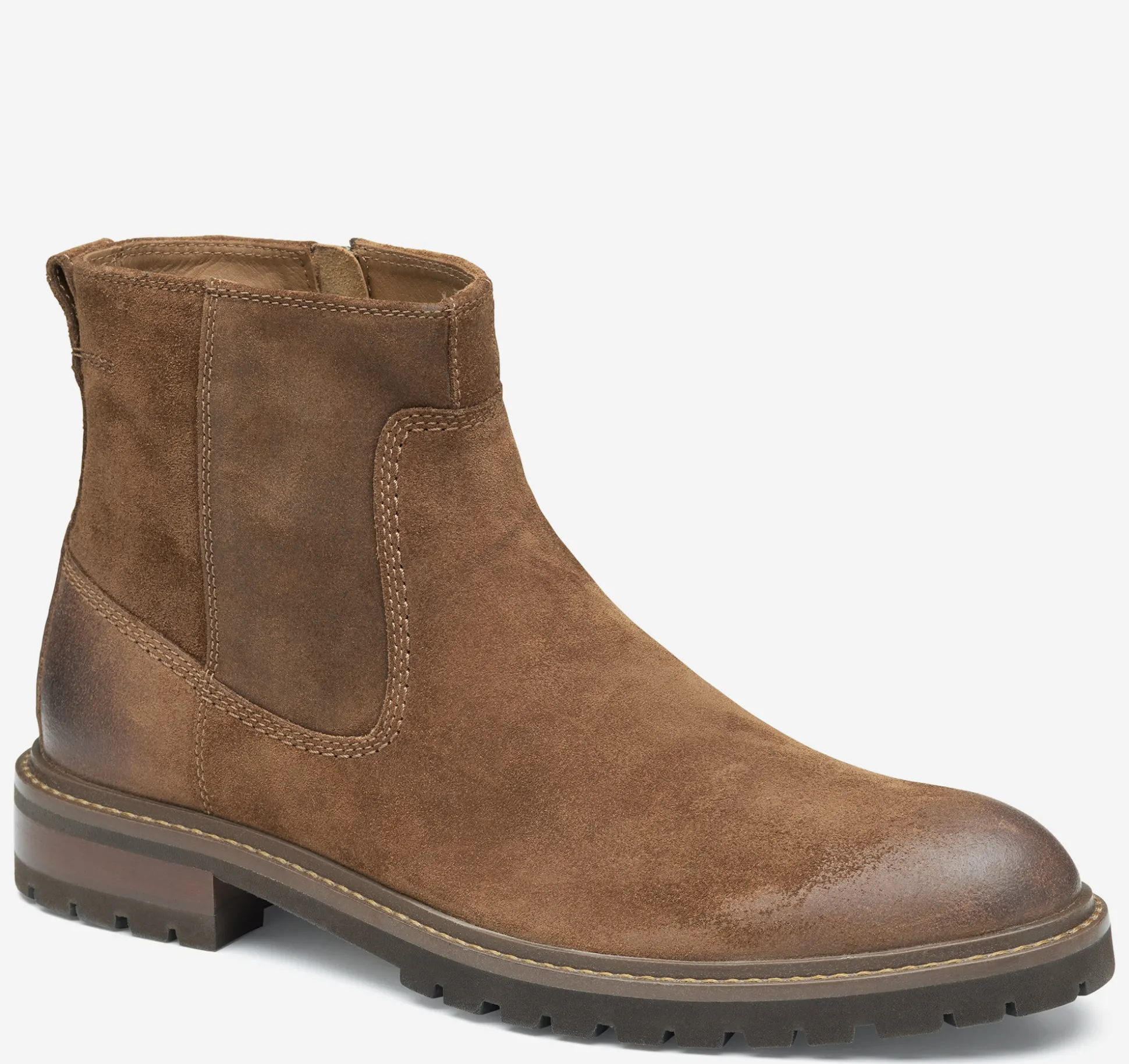 Boots | Slip-ons & Loafers^Johnston & Murphy Barrett Zip Boot BrownWaxedSuede