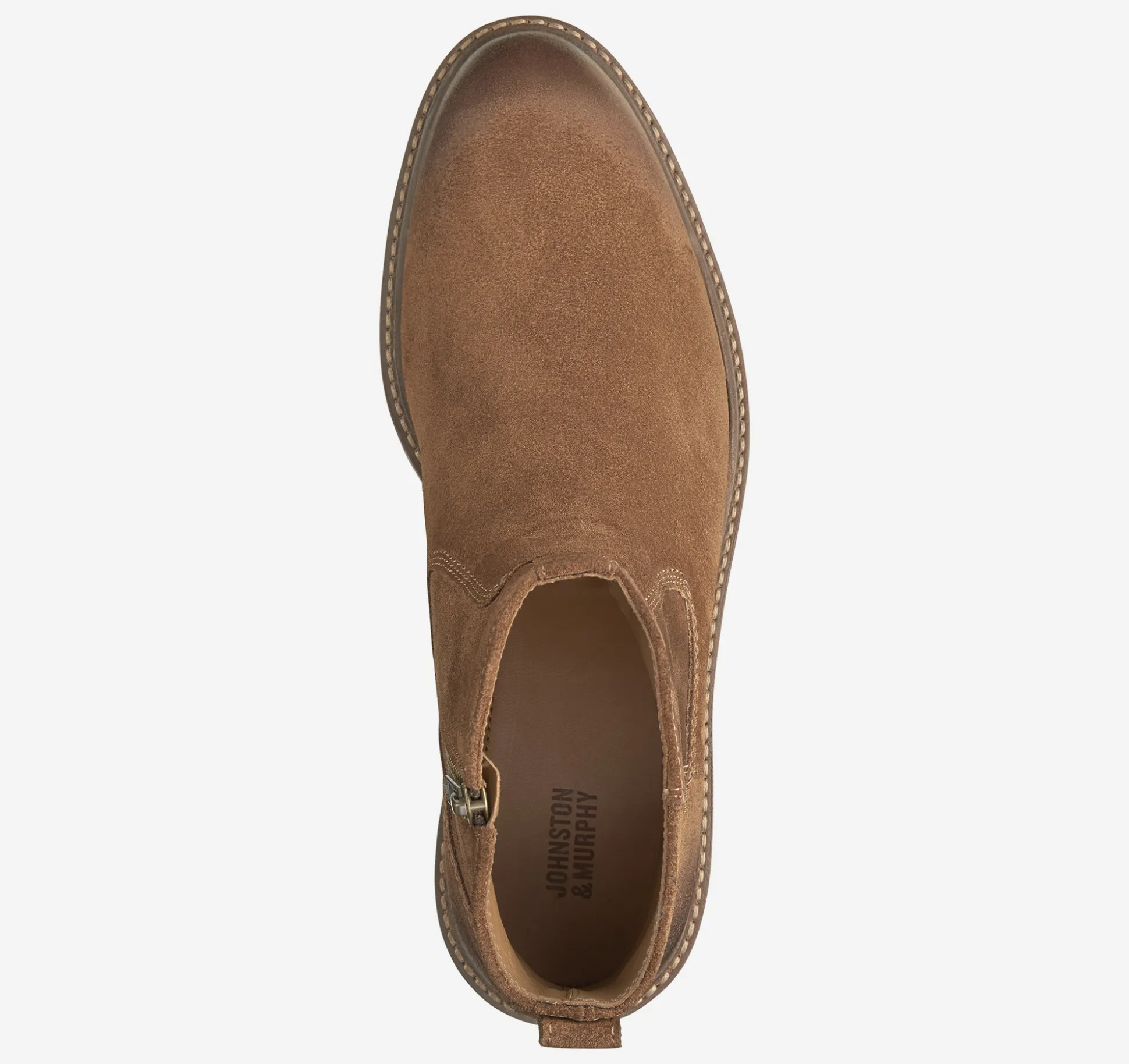 Boots | Slip-ons & Loafers^Johnston & Murphy Barrett Zip Boot BrownWaxedSuede