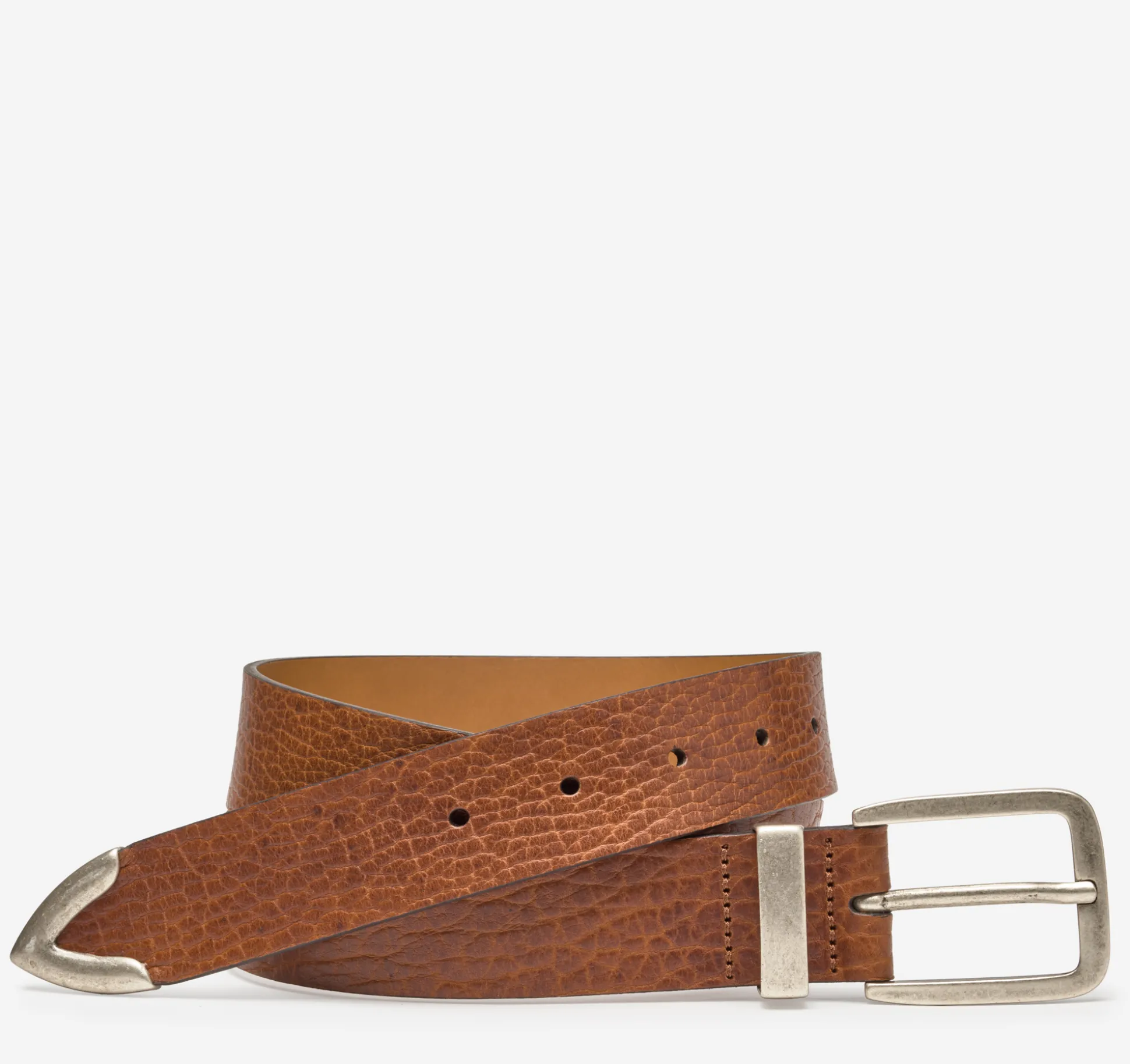 Belts^Johnston & Murphy Bison Belt Tan