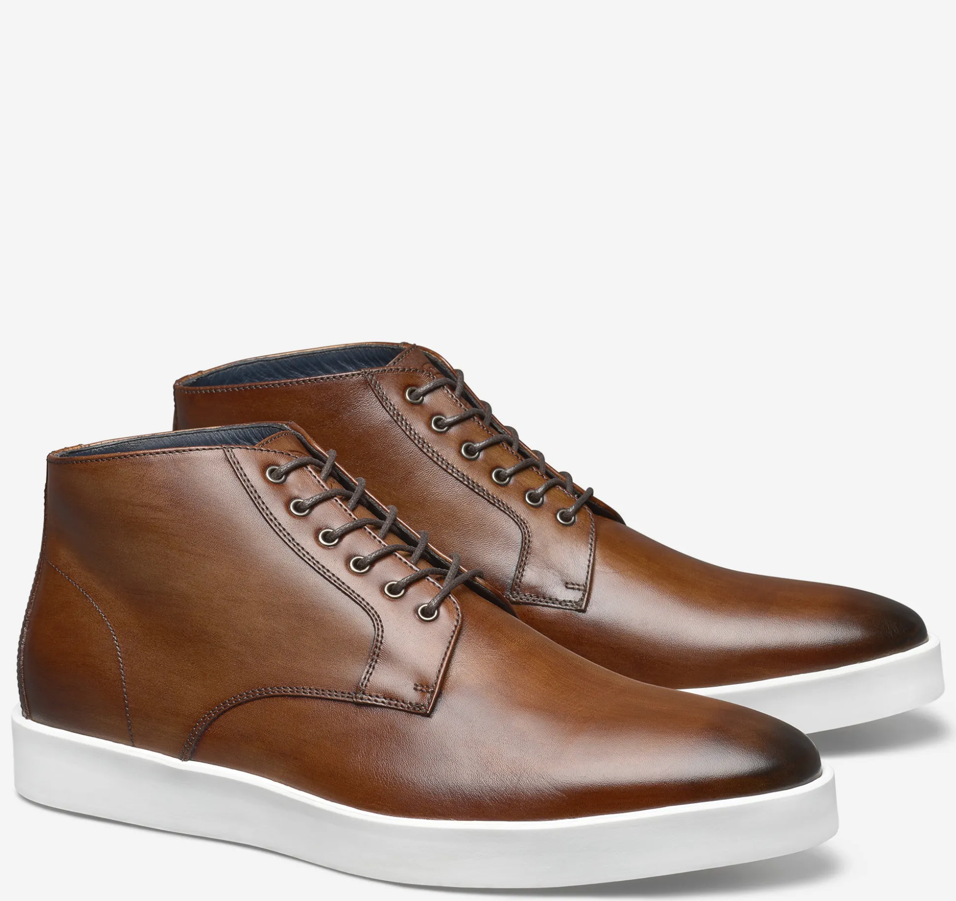 Boots | Lace-ups^Johnston & Murphy Bolivar Plain Toe Boot BrownHand-StainedCalfskin