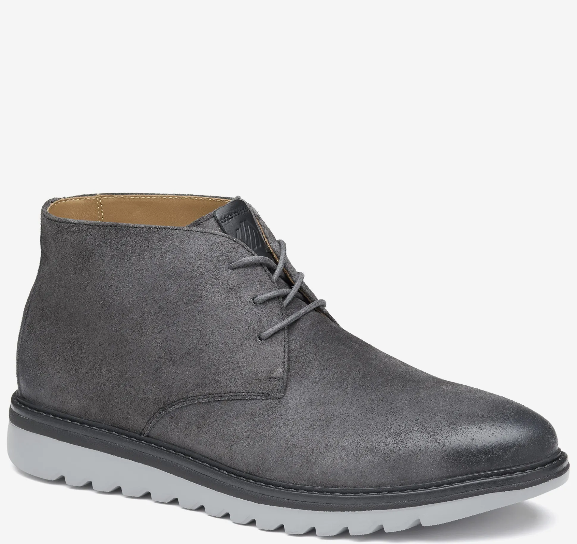 Boots | Lace-ups^Johnston & Murphy Braydon Chukka CharcoalWaxedSuede