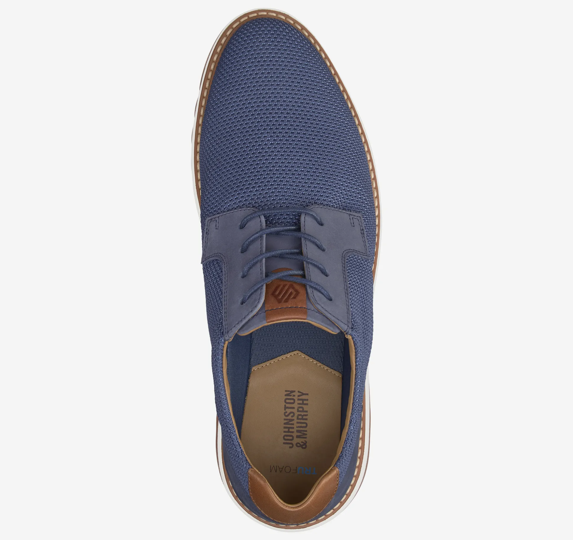 Lace-ups^Johnston & Murphy Braydon Knit Plain Toe NavyKnit