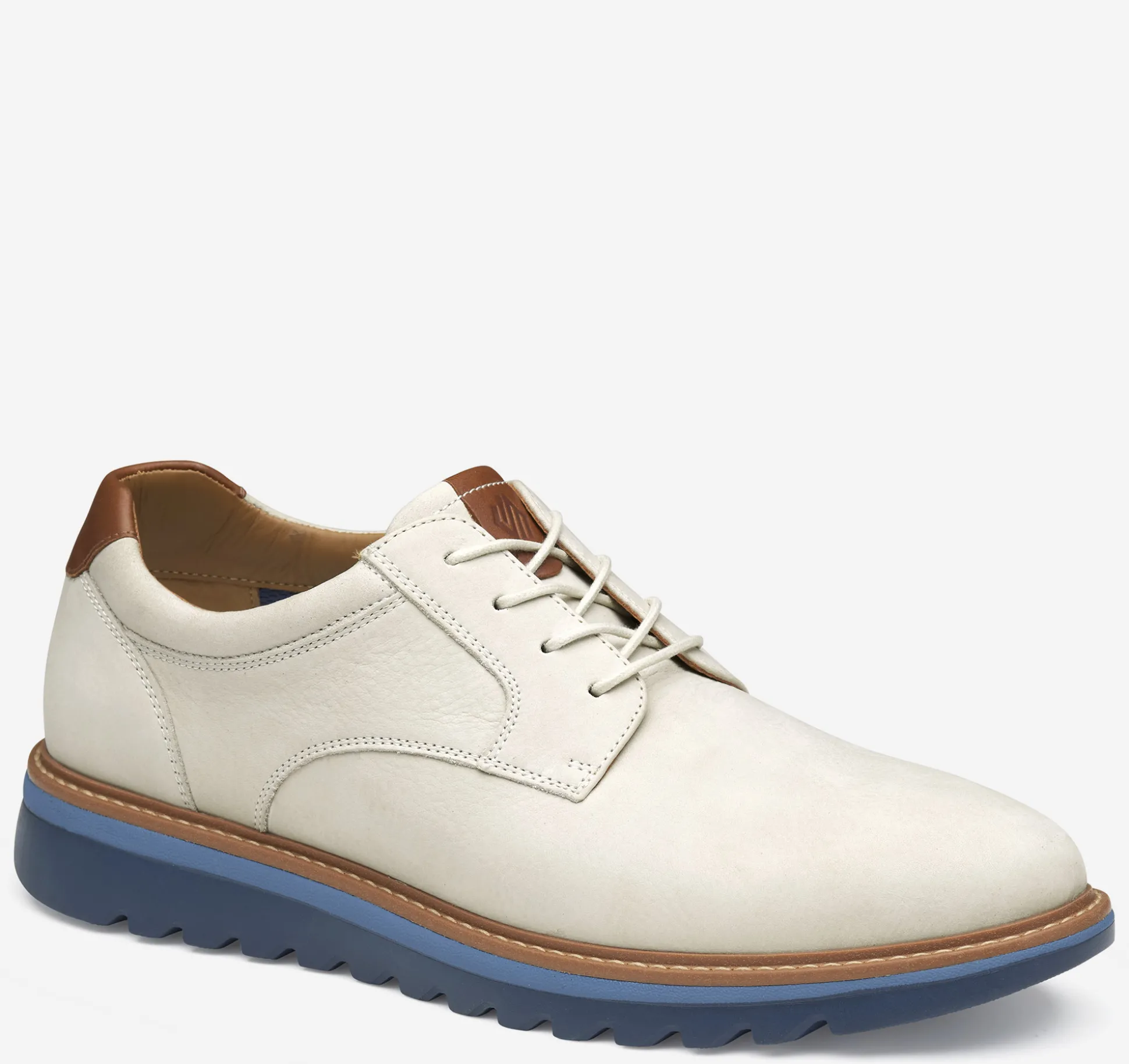 Lace-ups^Johnston & Murphy Braydon Plain Toe Off-WhiteNubuck