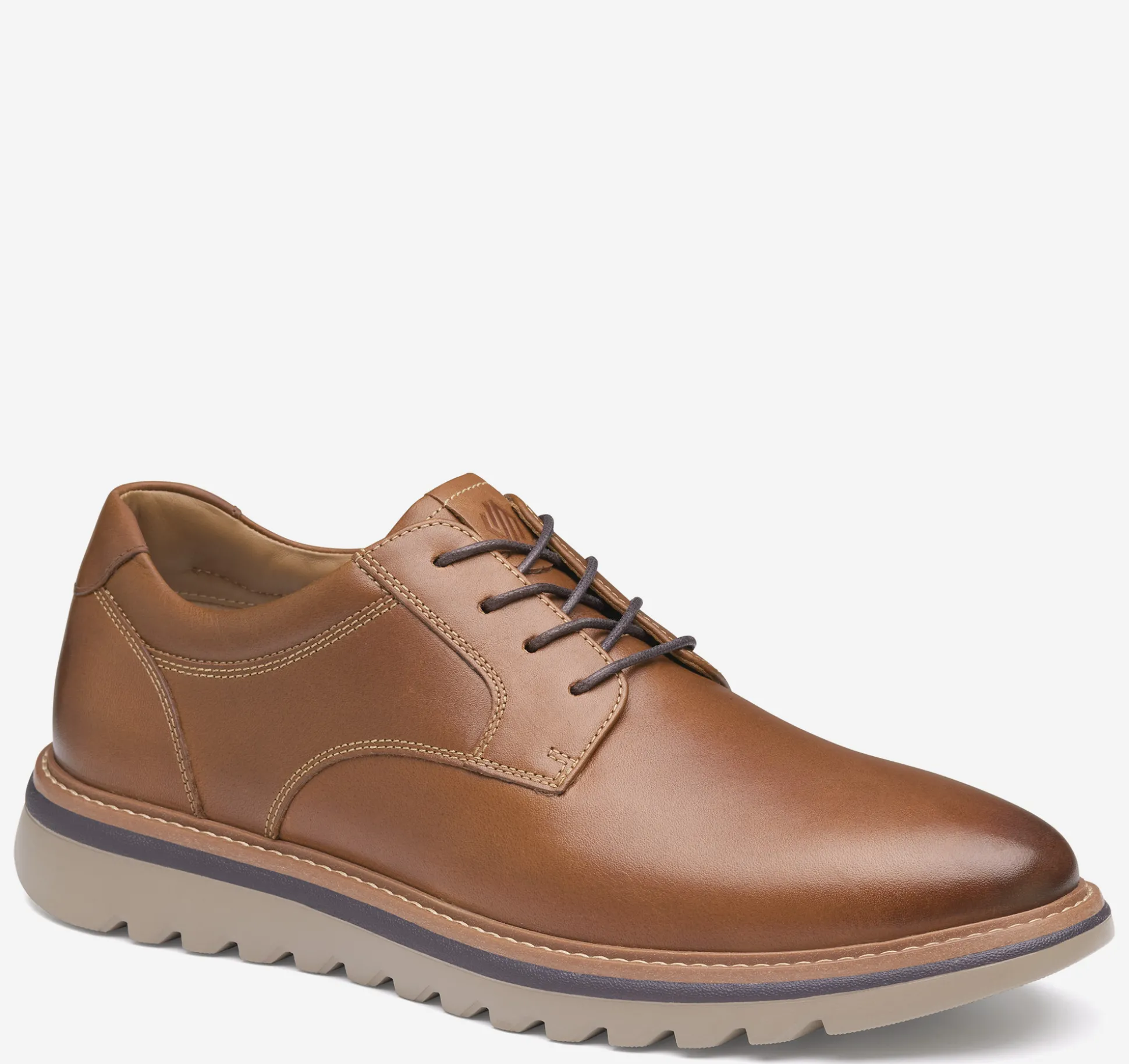 Lace-ups^Johnston & Murphy Braydon Plain Toe TanFullGrain