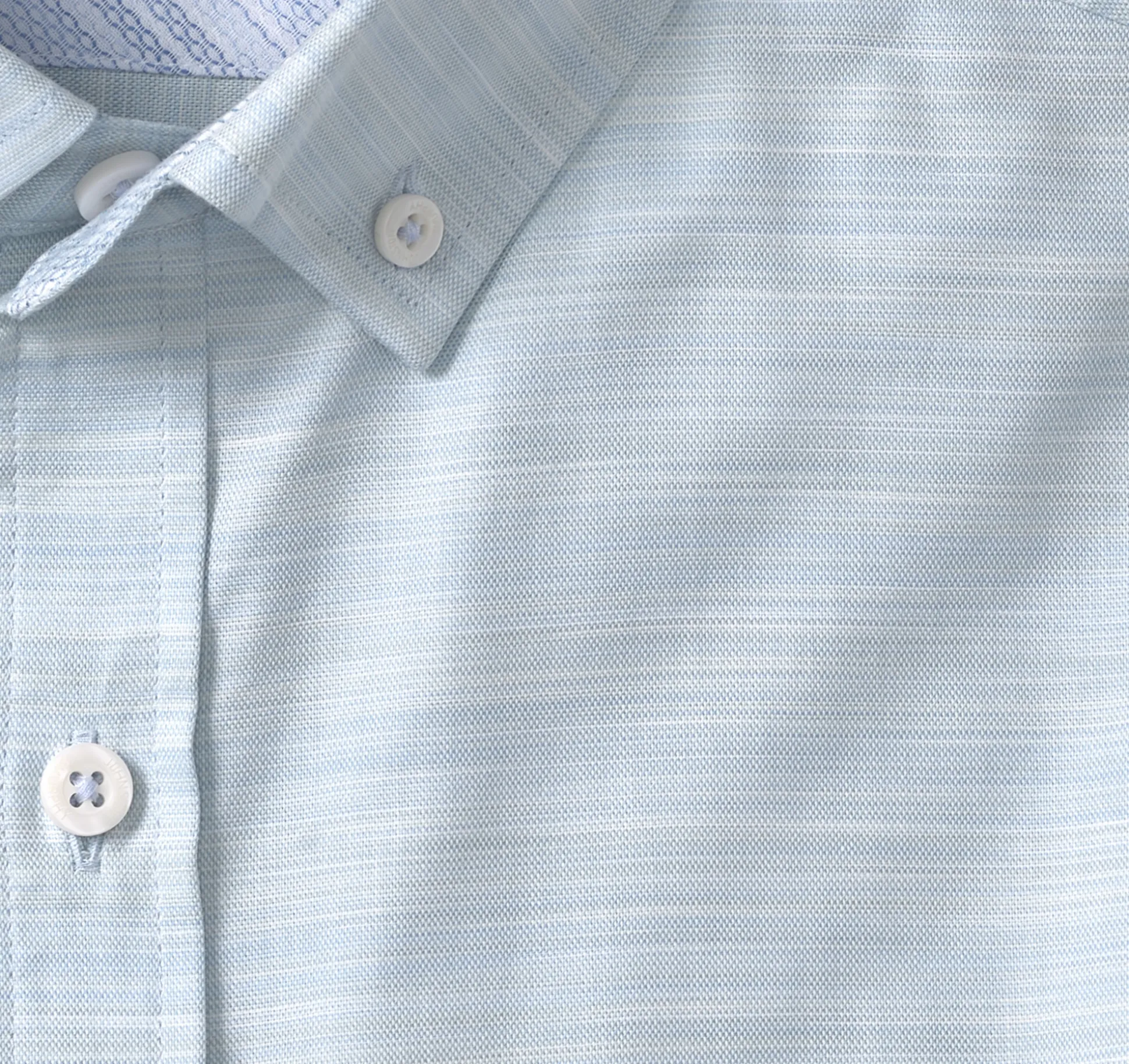 Shirts^Johnston & Murphy Button-Collar Premium Cotton Shirt MintStriatedOxford