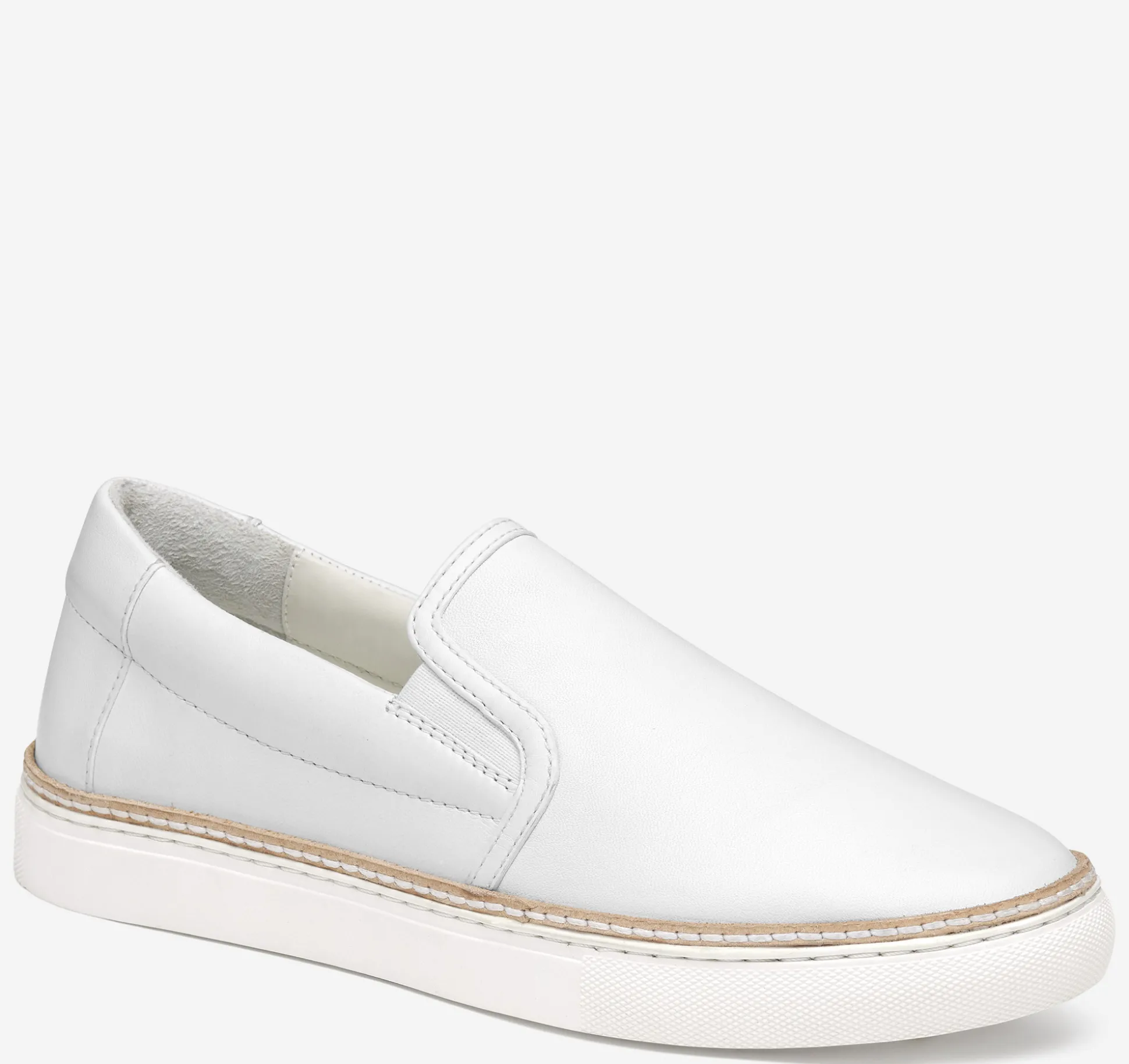 Mules & Loafers^Johnston & Murphy Callie Double-Gore Slip-On WhiteGloveLeather