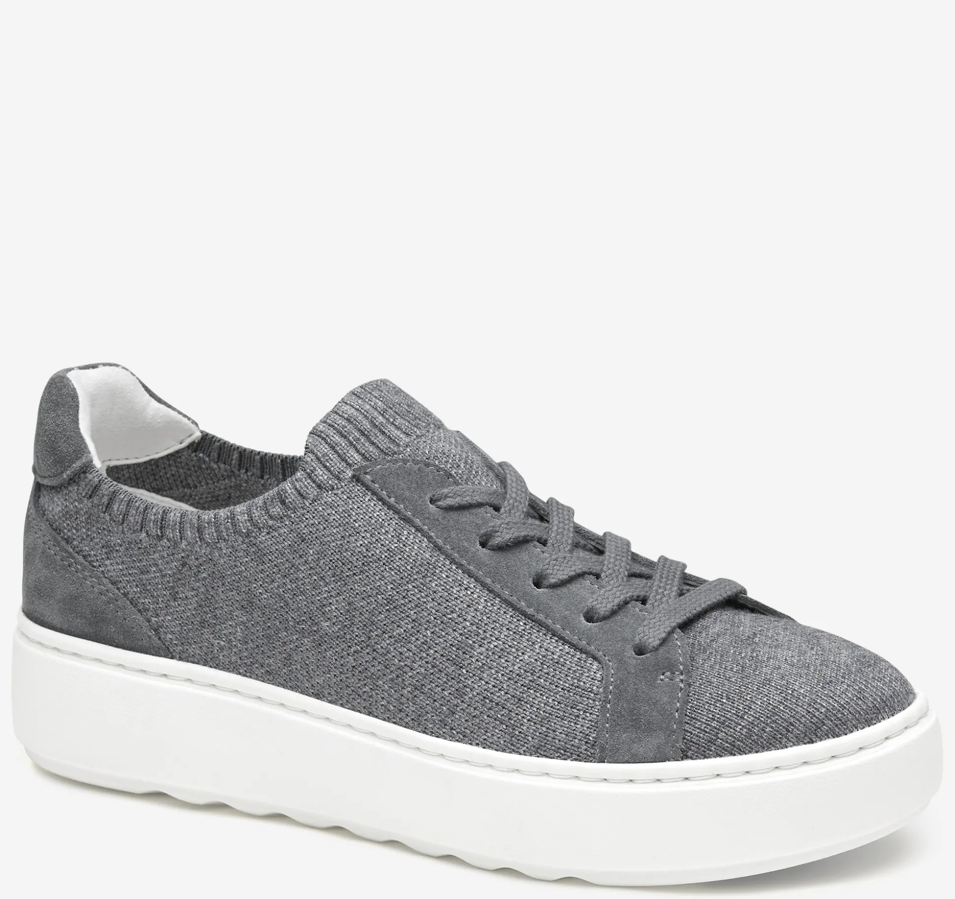 Sneakers^Johnston & Murphy Cammie Knit Lace-Up GrayKnit