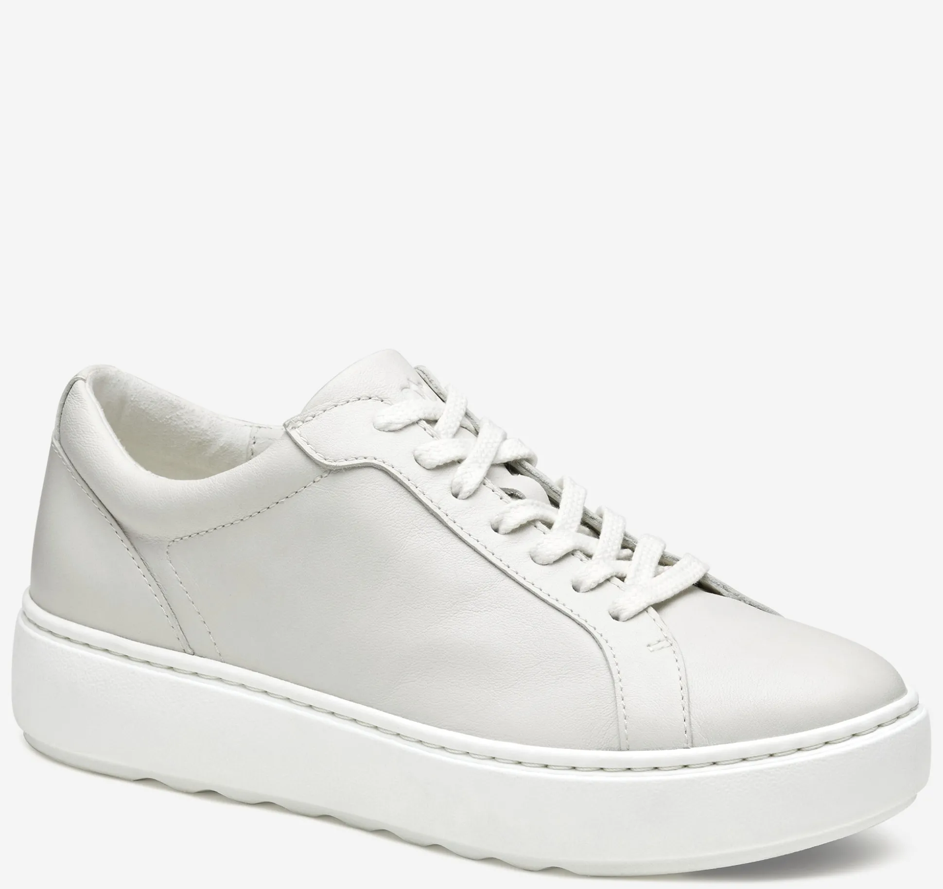 Sneakers^Johnston & Murphy Cammie Lace-Up WhiteTumbledFullGrain