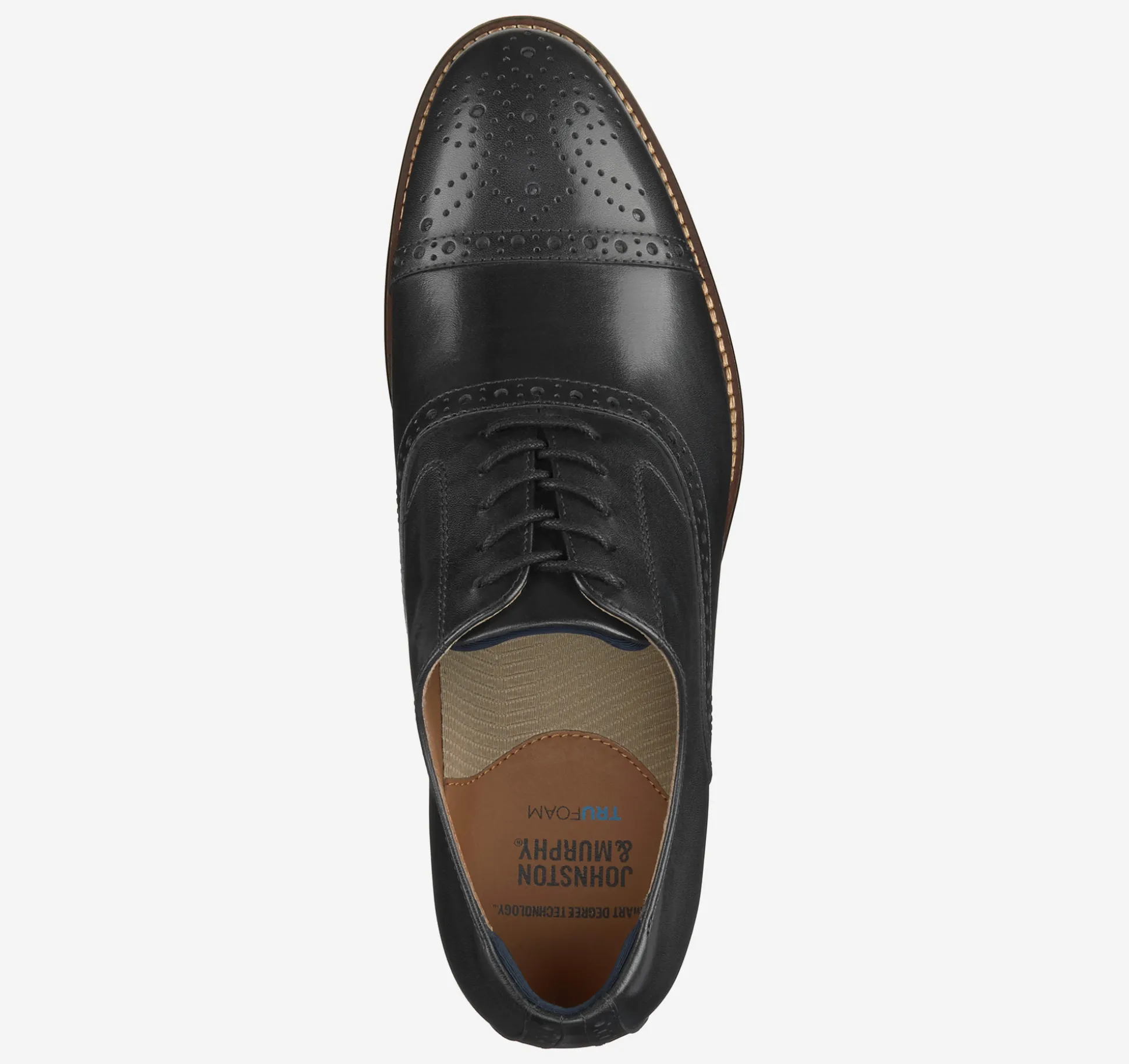Dress Shoes | Lace-ups^Johnston & Murphy Conard 2.0 Cap Toe BlackFullGrain