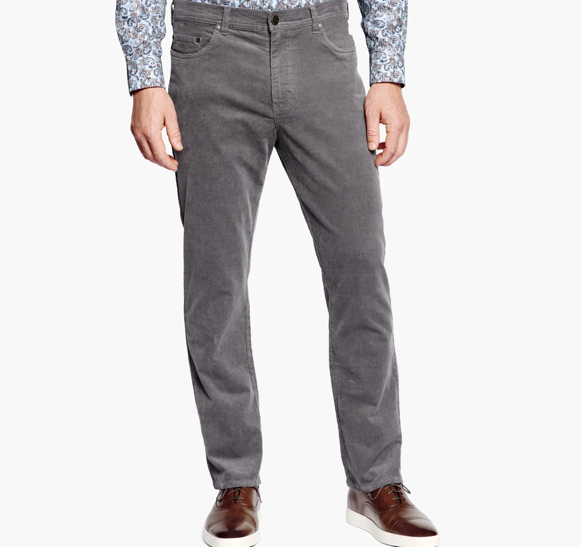 Pants & Jeans^Johnston & Murphy Corduroy Pants Charcoal