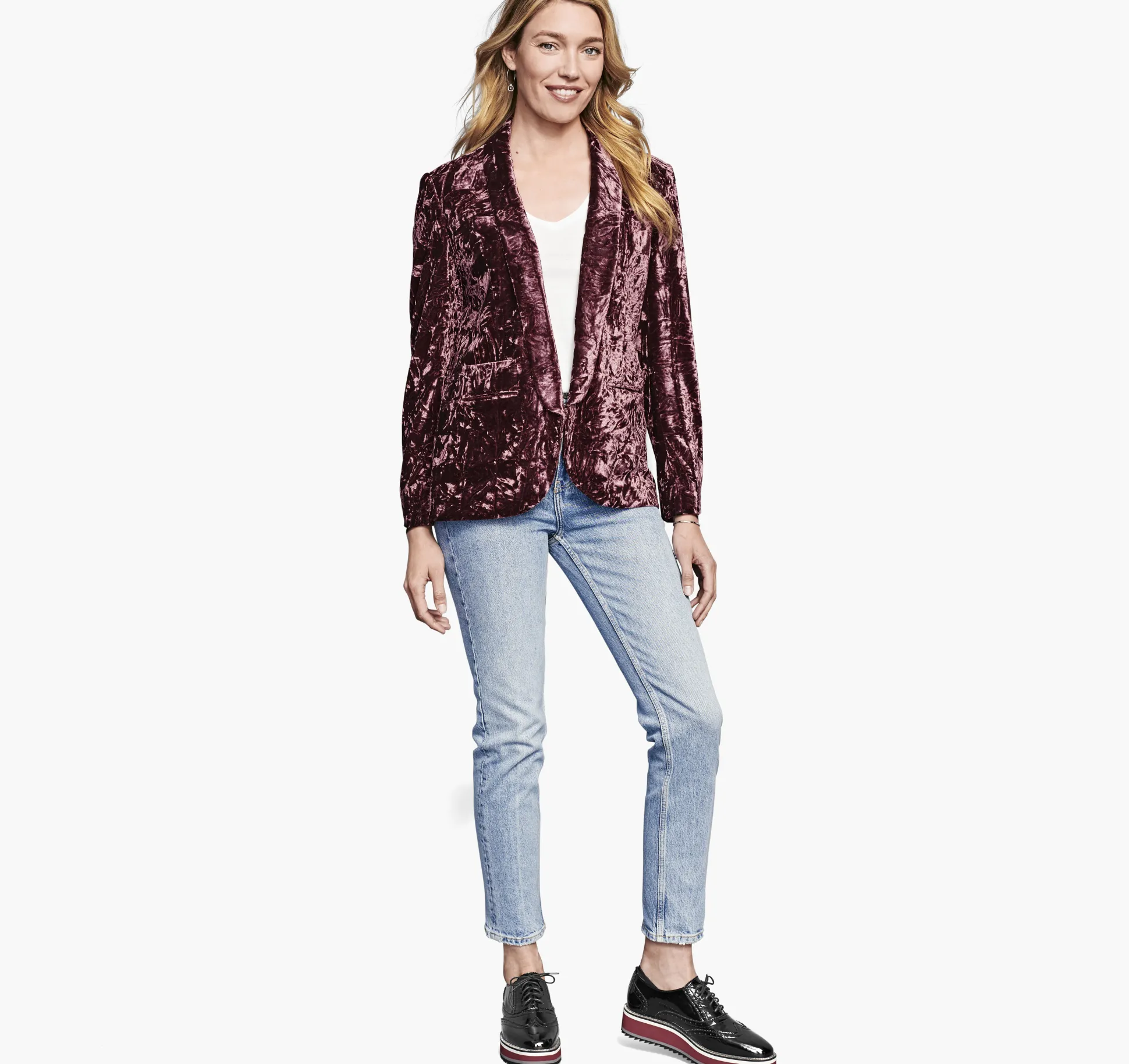 Shirts, Sweaters & Blazers^Johnston & Murphy Crushed Velvet Blazer DarkRose