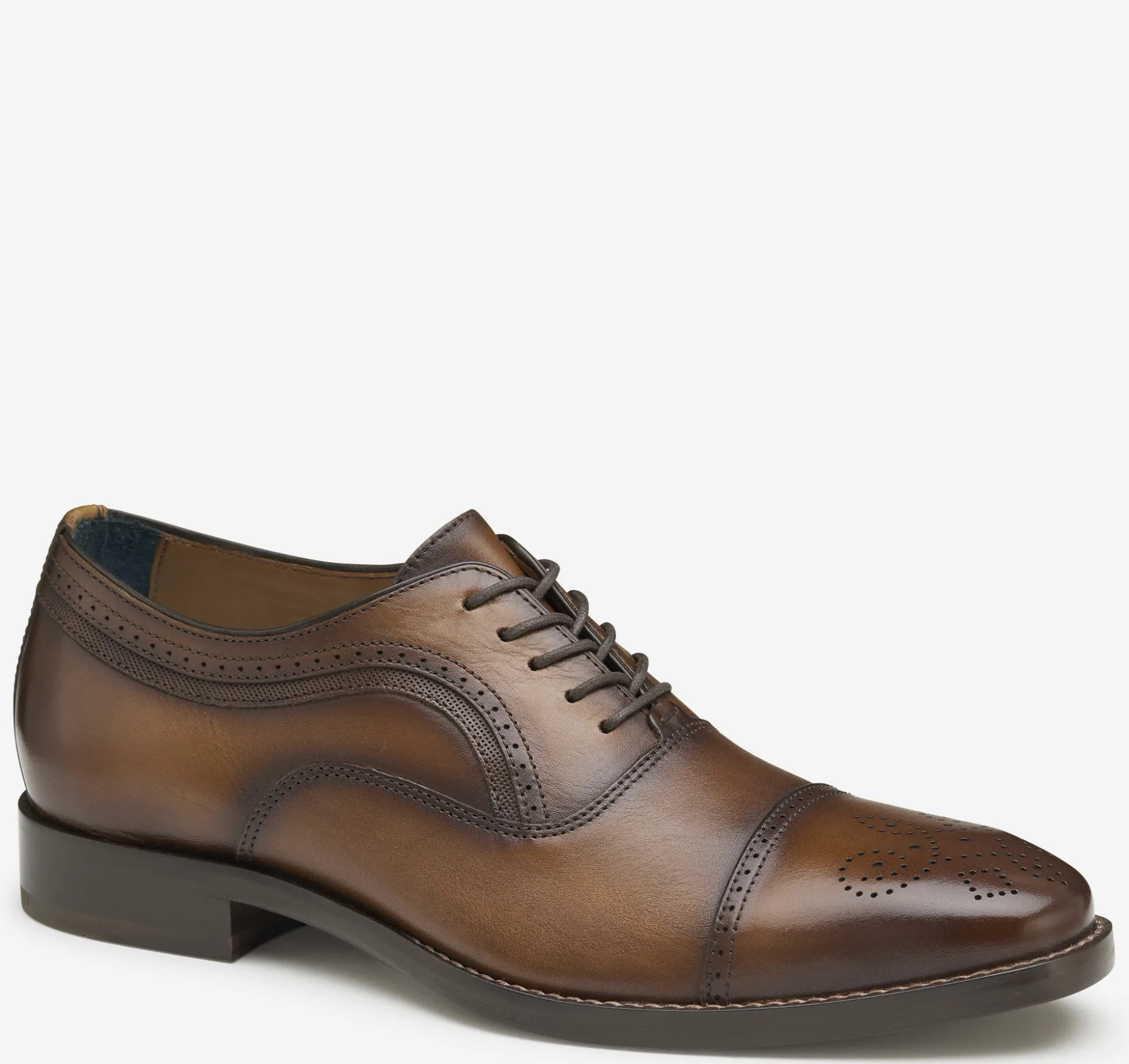 Sale^Johnston & Murphy Danridge Cap Toe TanFullGrain