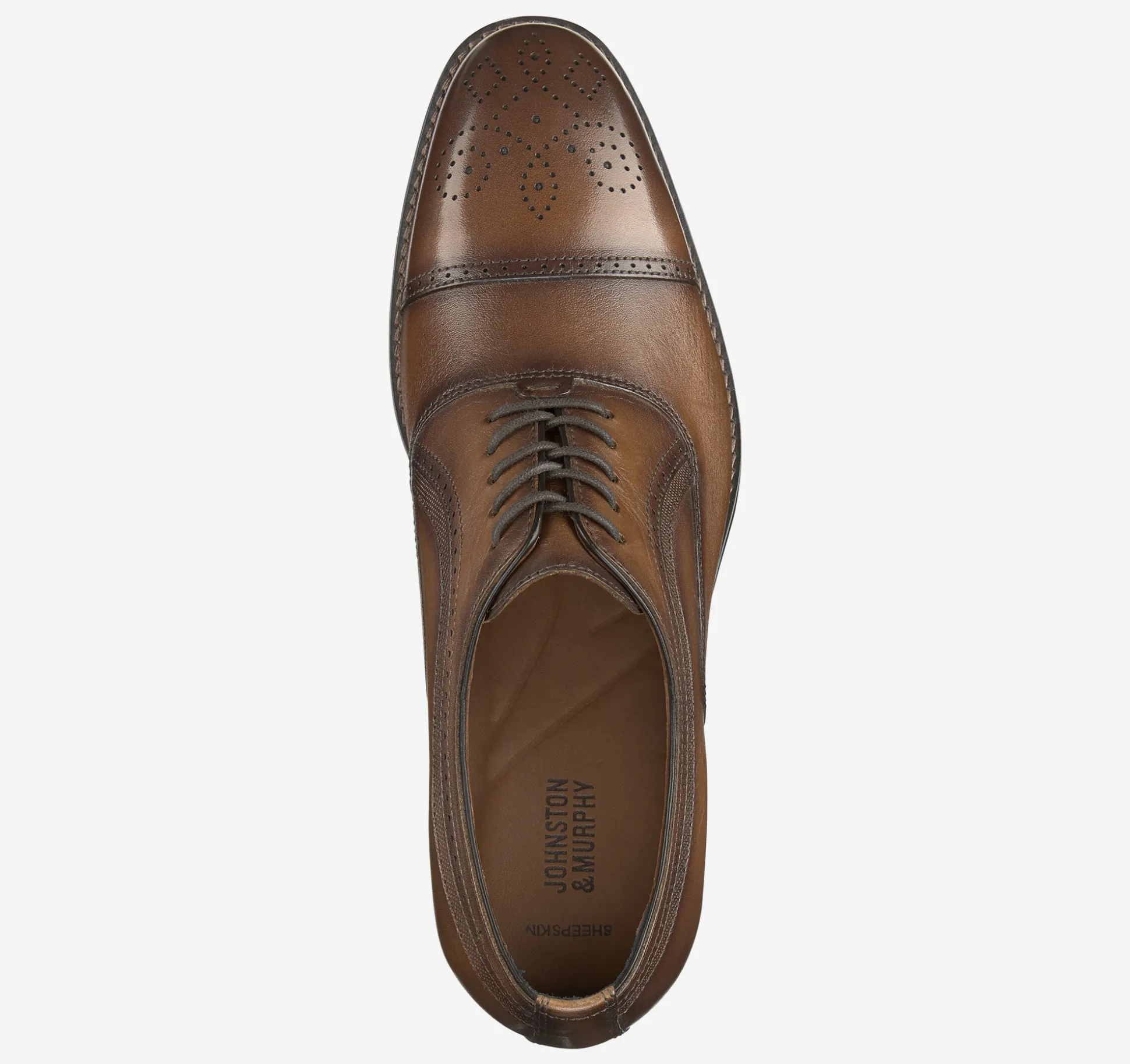 Sale^Johnston & Murphy Danridge Cap Toe TanFullGrain
