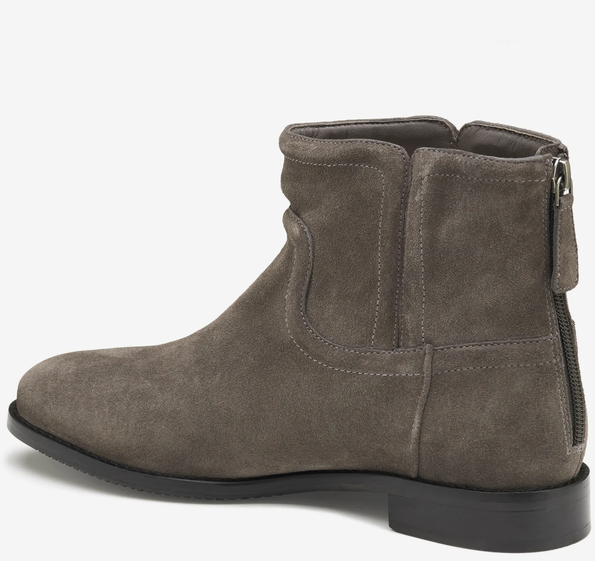 Sale^Johnston & Murphy Darby Back-Zip Bootie DarkGraySuede