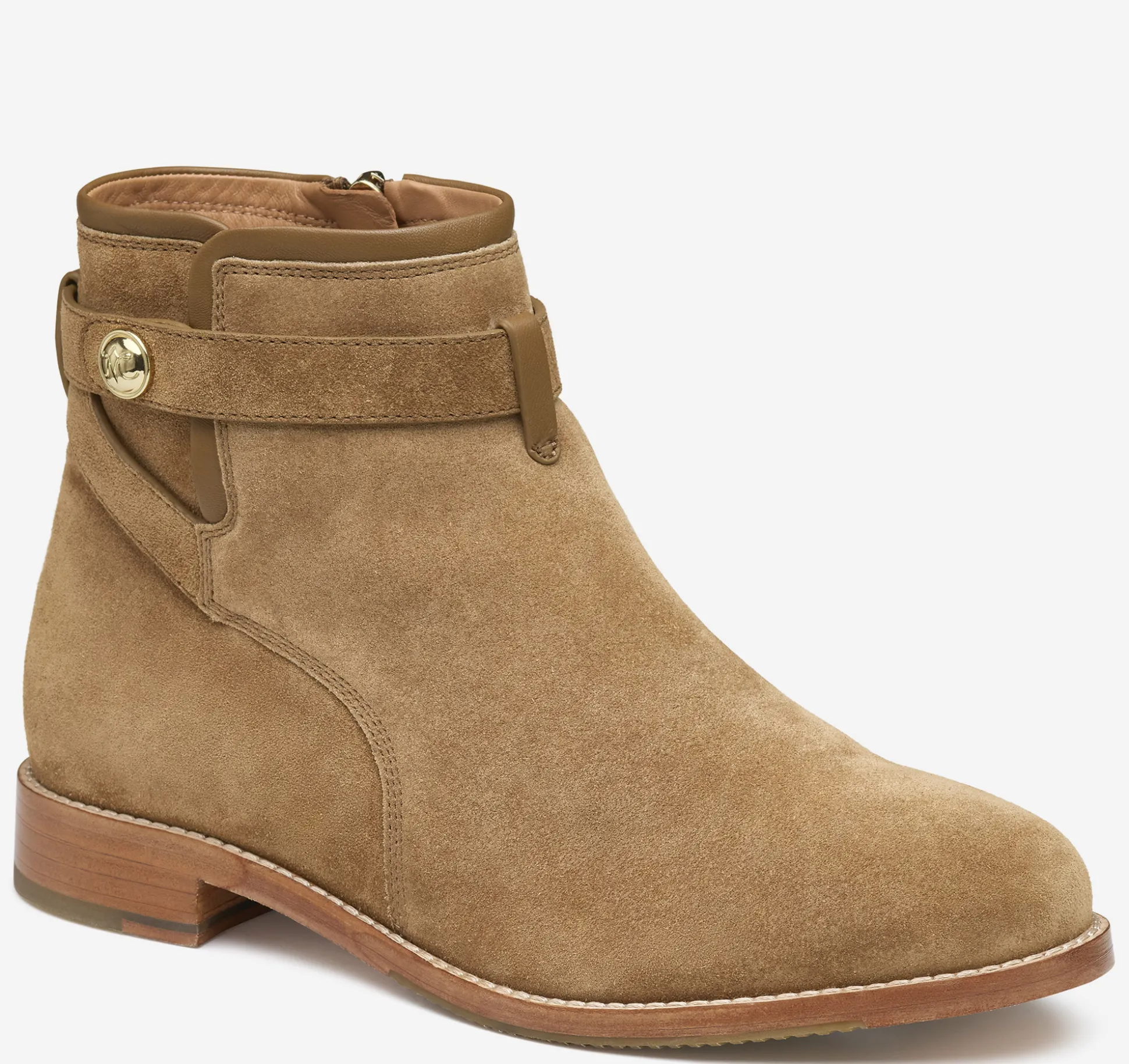 Boots & Booties^Johnston & Murphy Darby Snap Bootie ChesnutSuede