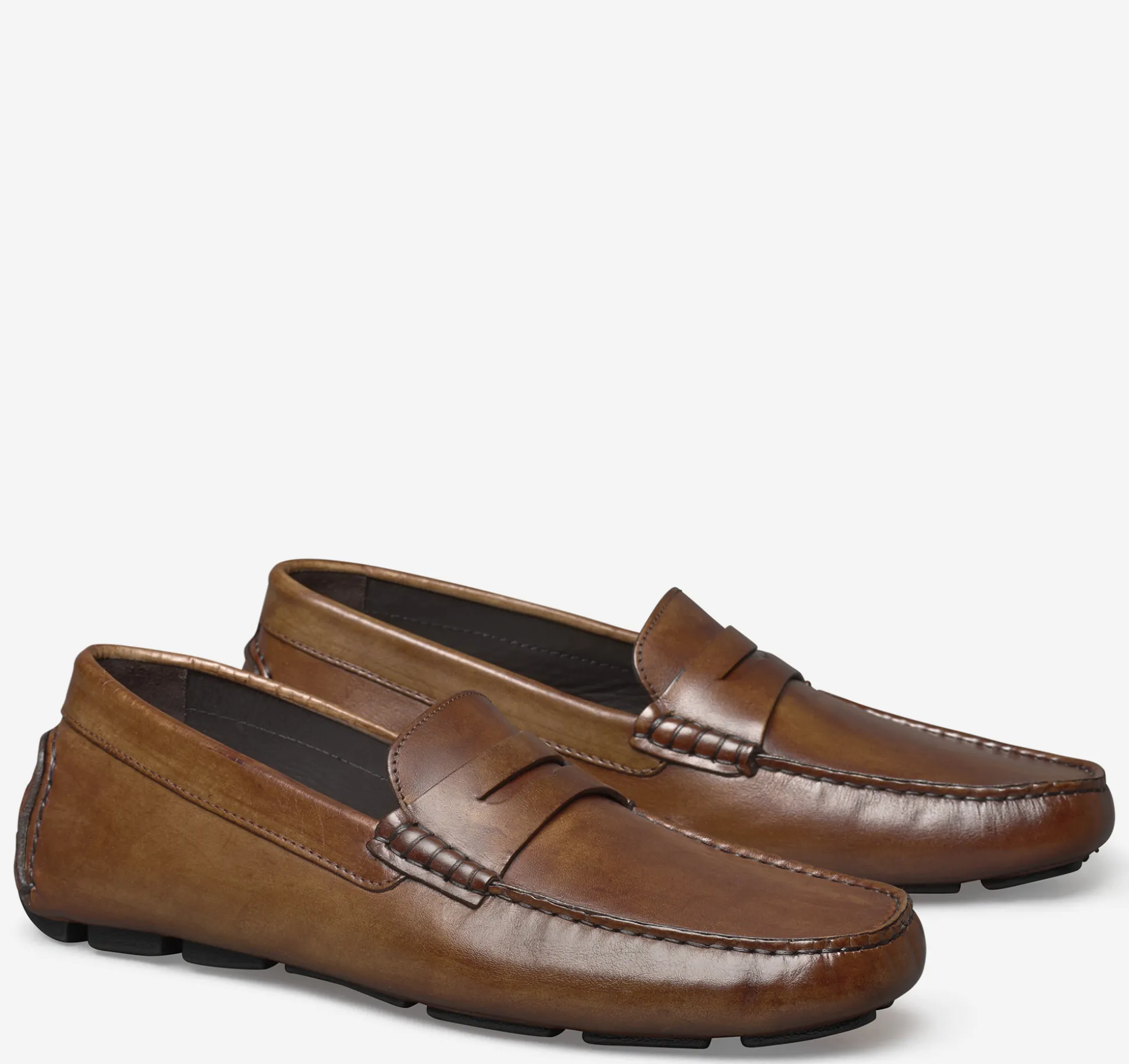 Slip-ons & Loafers^Johnston & Murphy Dayton Penny Loafer BrownItalianCalfskin