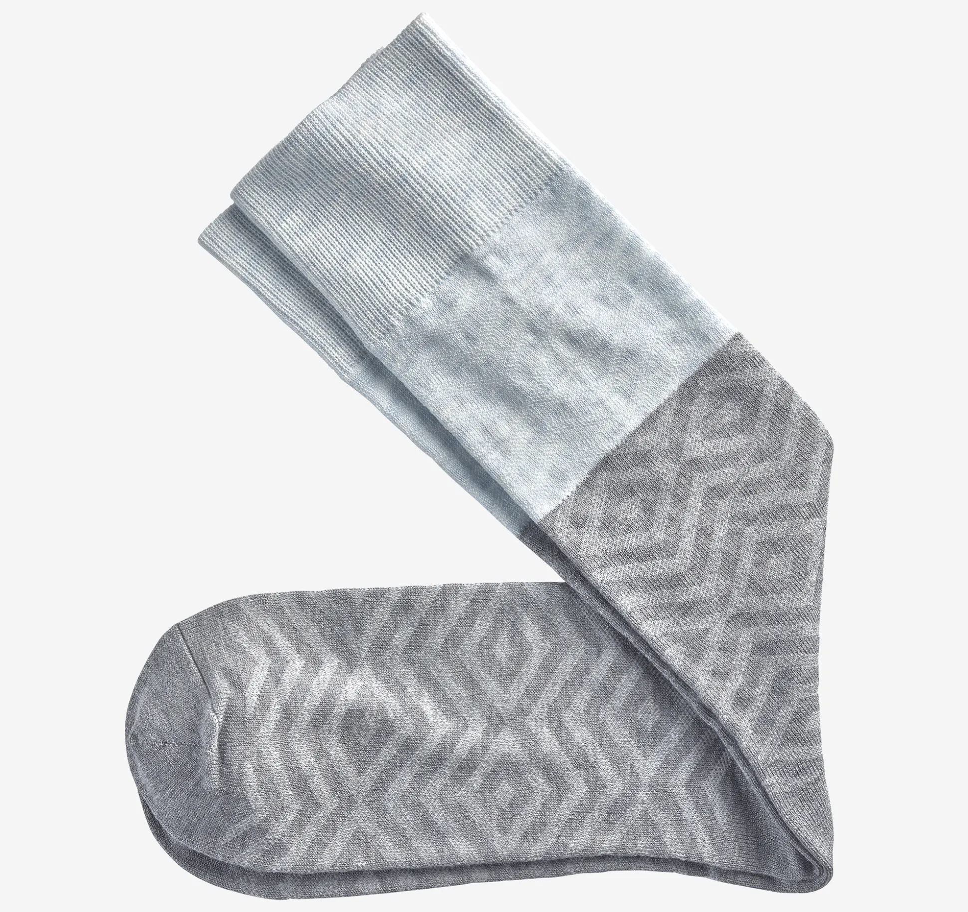 Socks^Johnston & Murphy Diamond Colorblock Socks GrayMulti