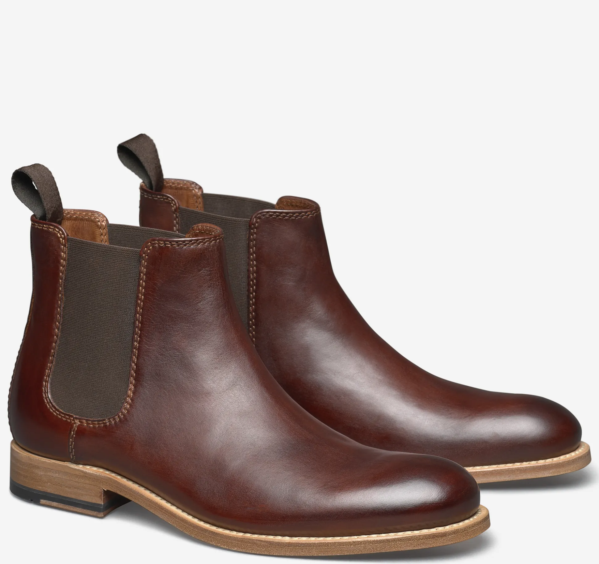 Dress Shoes | Slip-ons & Loafers^Johnston & Murphy Dudley Chelsea Boot MahoganyDip-DyedCalfskin