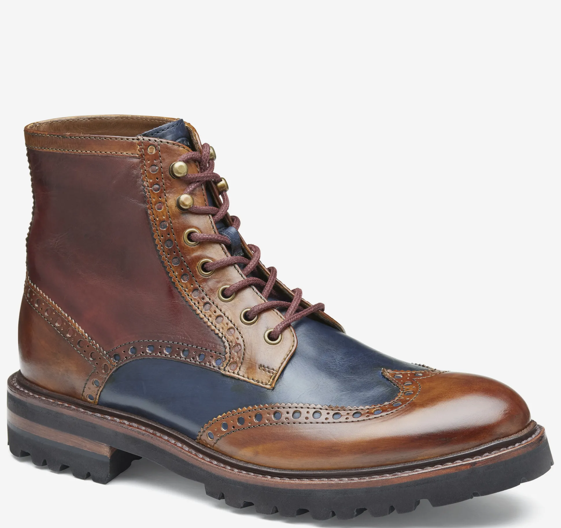 Dress Shoes | Boots^Johnston & Murphy Dudley Lug Wingtip Boot TanMultiCalfskin