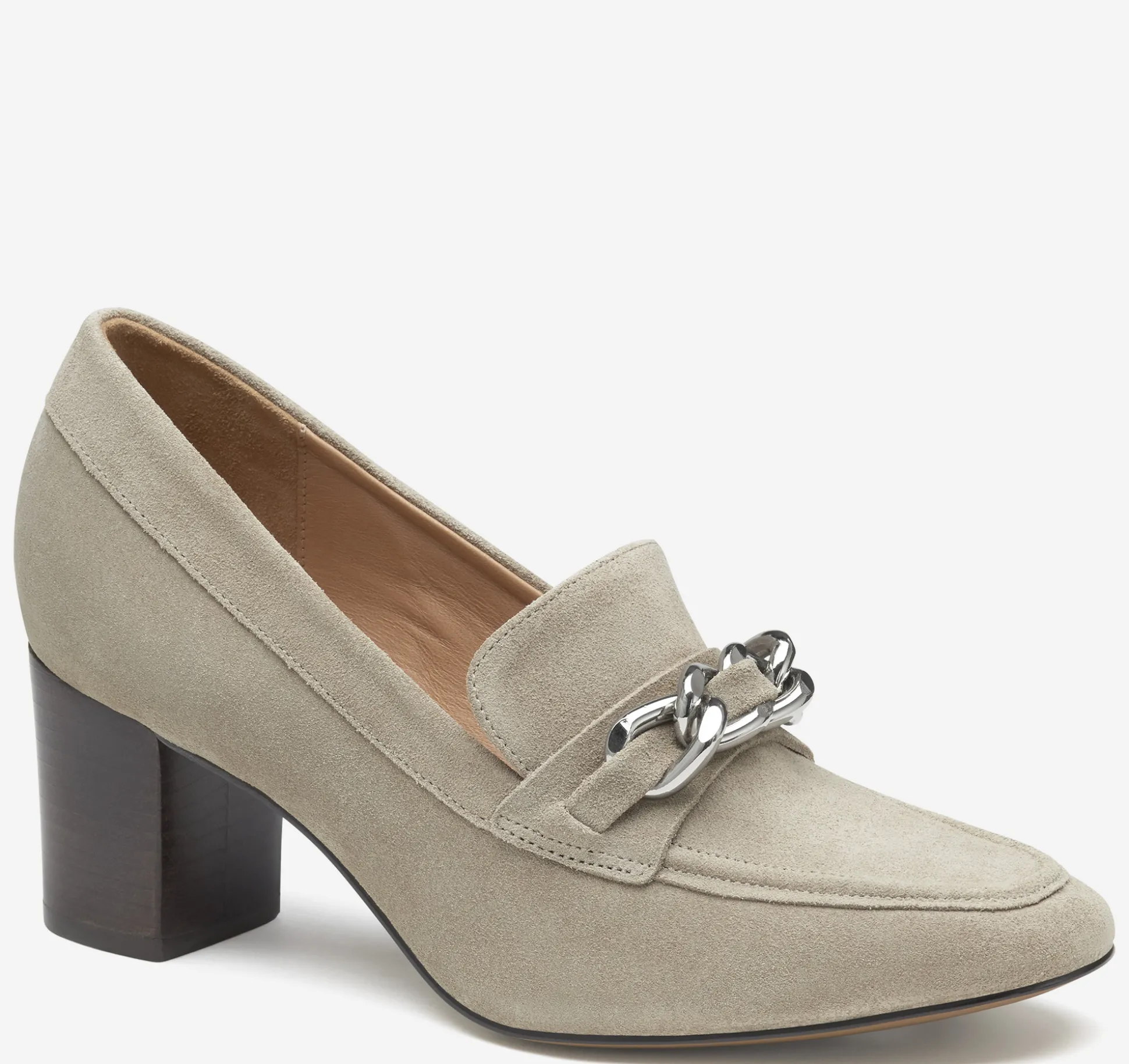 Mules & Loafers | Heels & Platform Wedges^Johnston & Murphy Eleanor Chain Loafer TaupeSuede