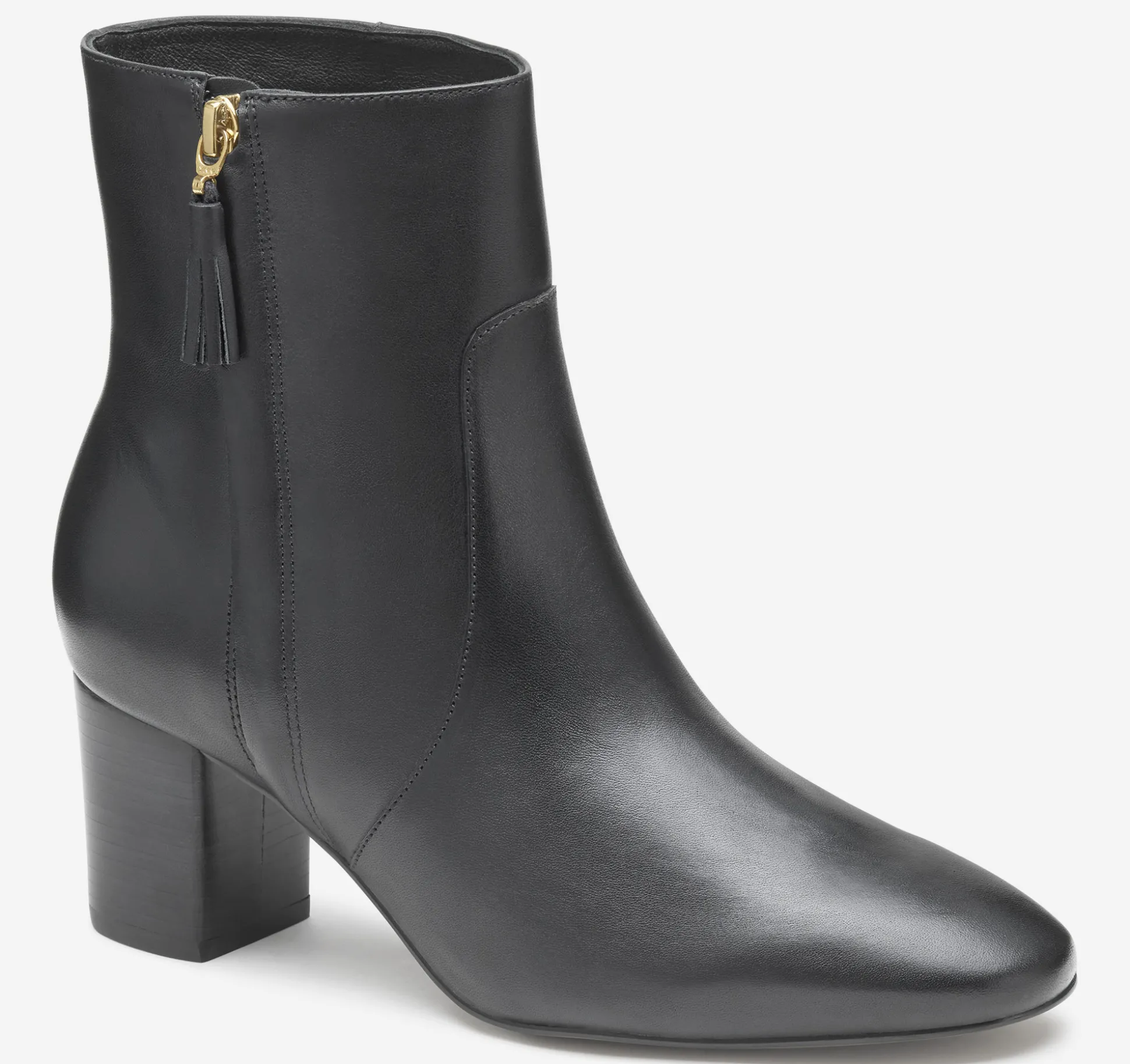 Boots & Booties | Heels & Platform Wedges^Johnston & Murphy Eleanor Side-Zip Bootie BlackCalfskin