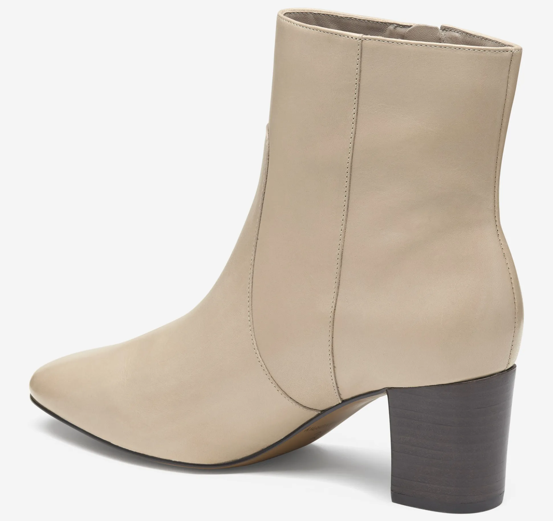 Boots & Booties | Heels & Platform Wedges^Johnston & Murphy Eleanor Side-Zip Bootie BeigeCalfskin