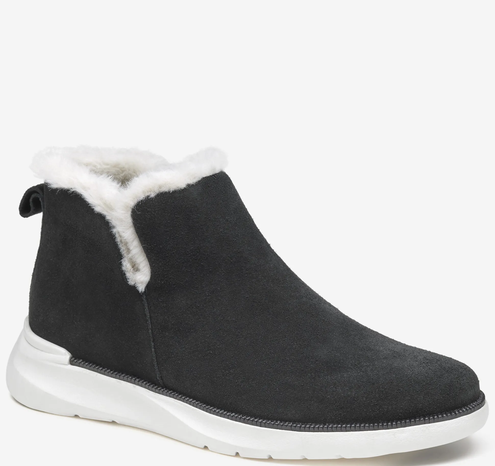 Sale | Boots & Booties^Johnston & Murphy Emery Shearling Bootie BlackWaterproofSuede