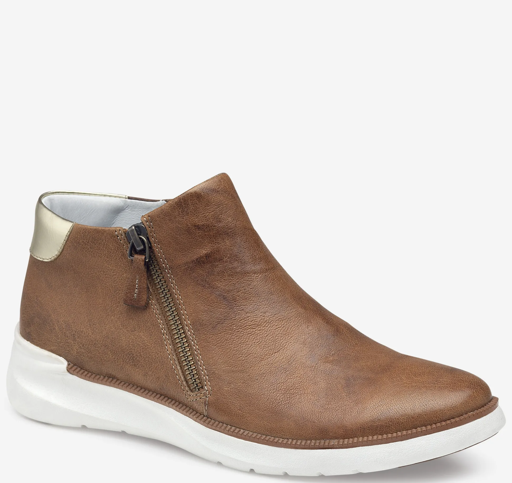 Boots & Booties^Johnston & Murphy Emery Zip Bootie CognacItalianWashedSheepskin