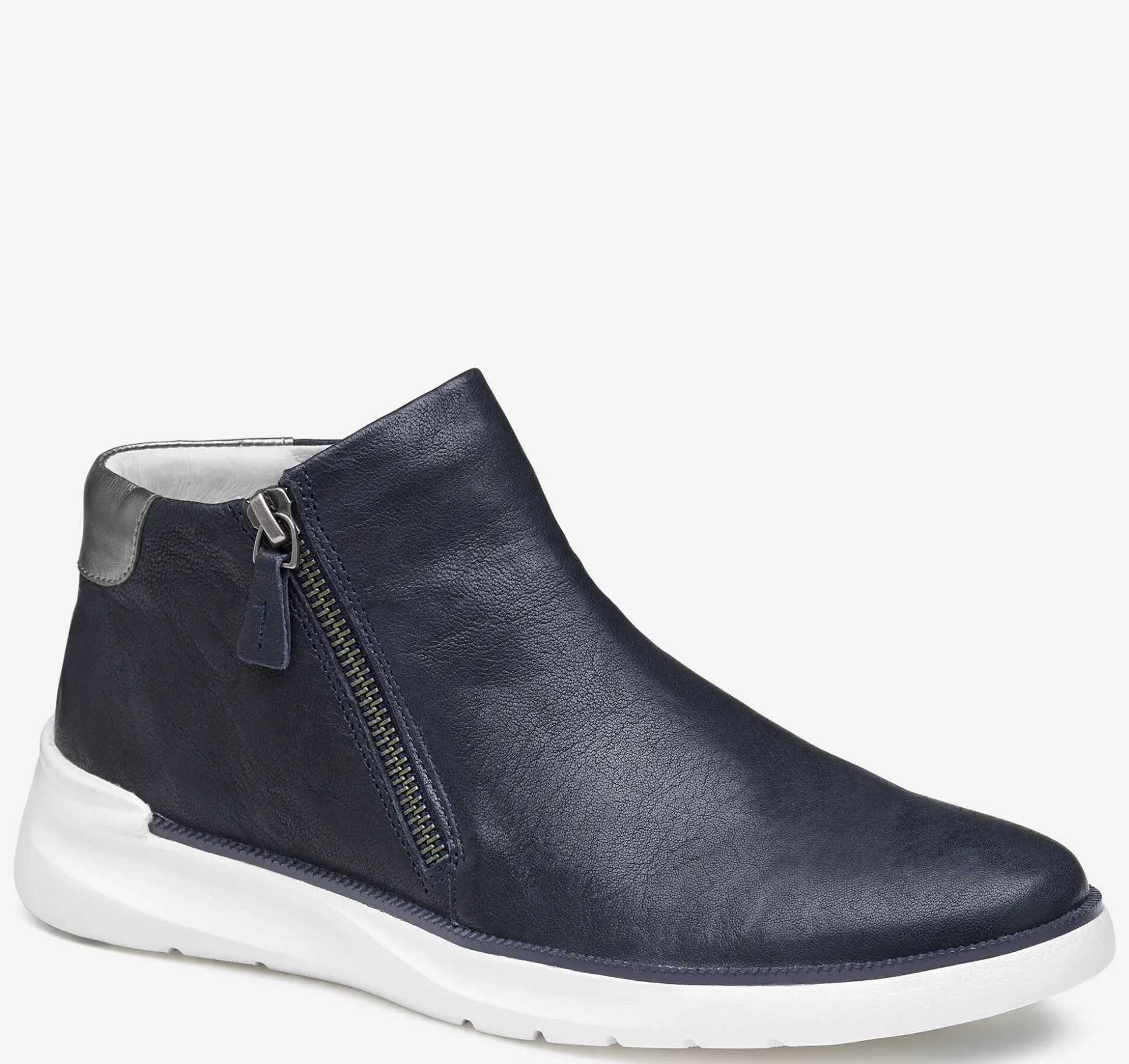 Boots & Booties^Johnston & Murphy Emery Zip Bootie NavyWashedItalianSheepskin