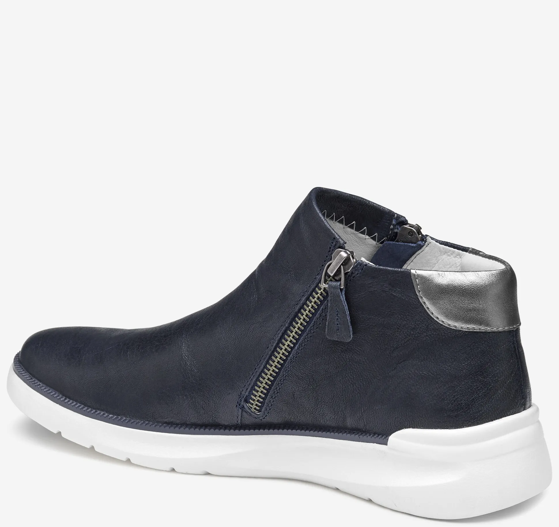 Boots & Booties^Johnston & Murphy Emery Zip Bootie NavyWashedItalianSheepskin