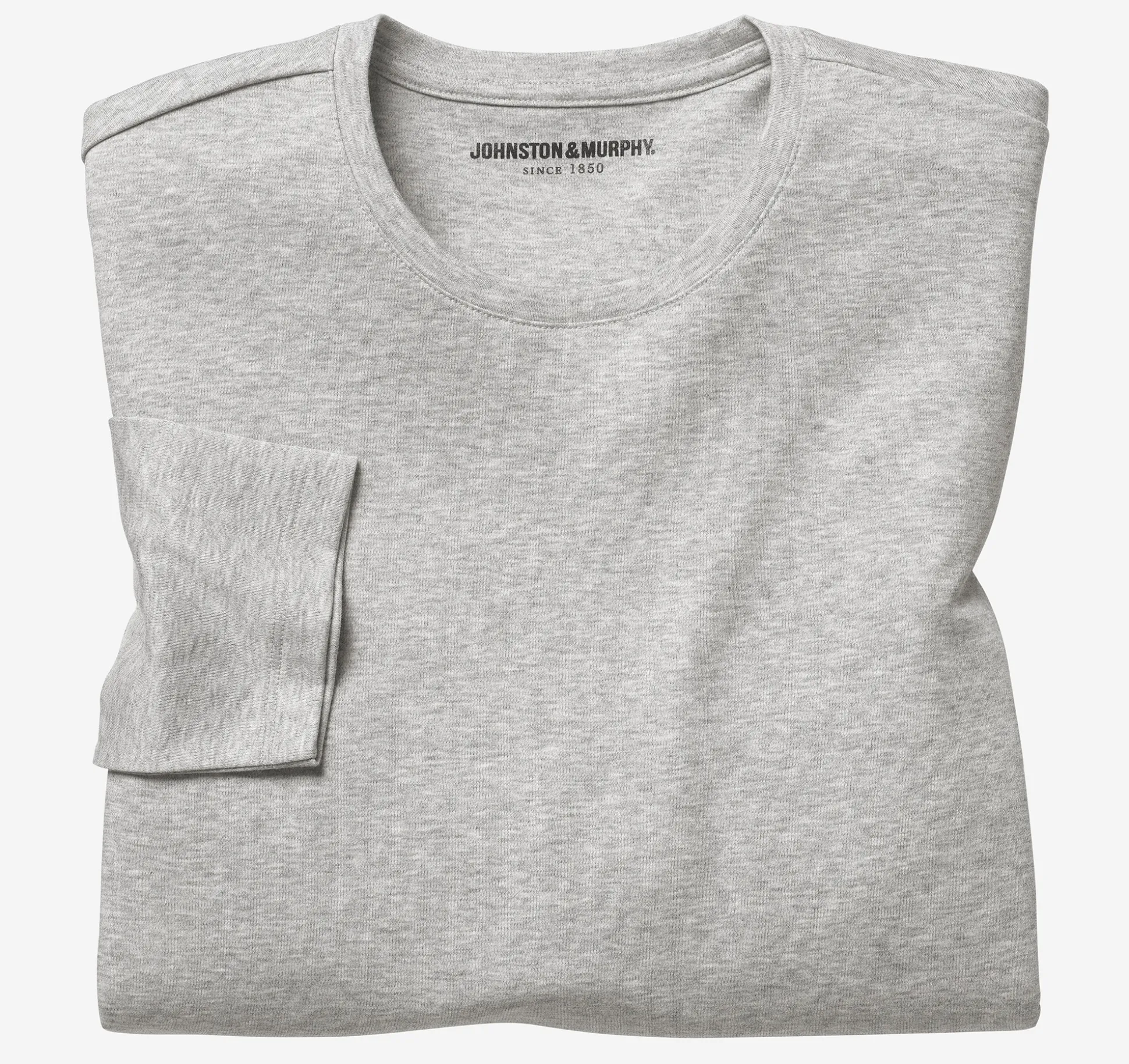 Loungewear | Polos & Tees^Johnston & Murphy Essential Long-Sleeve Tee GrayHeather