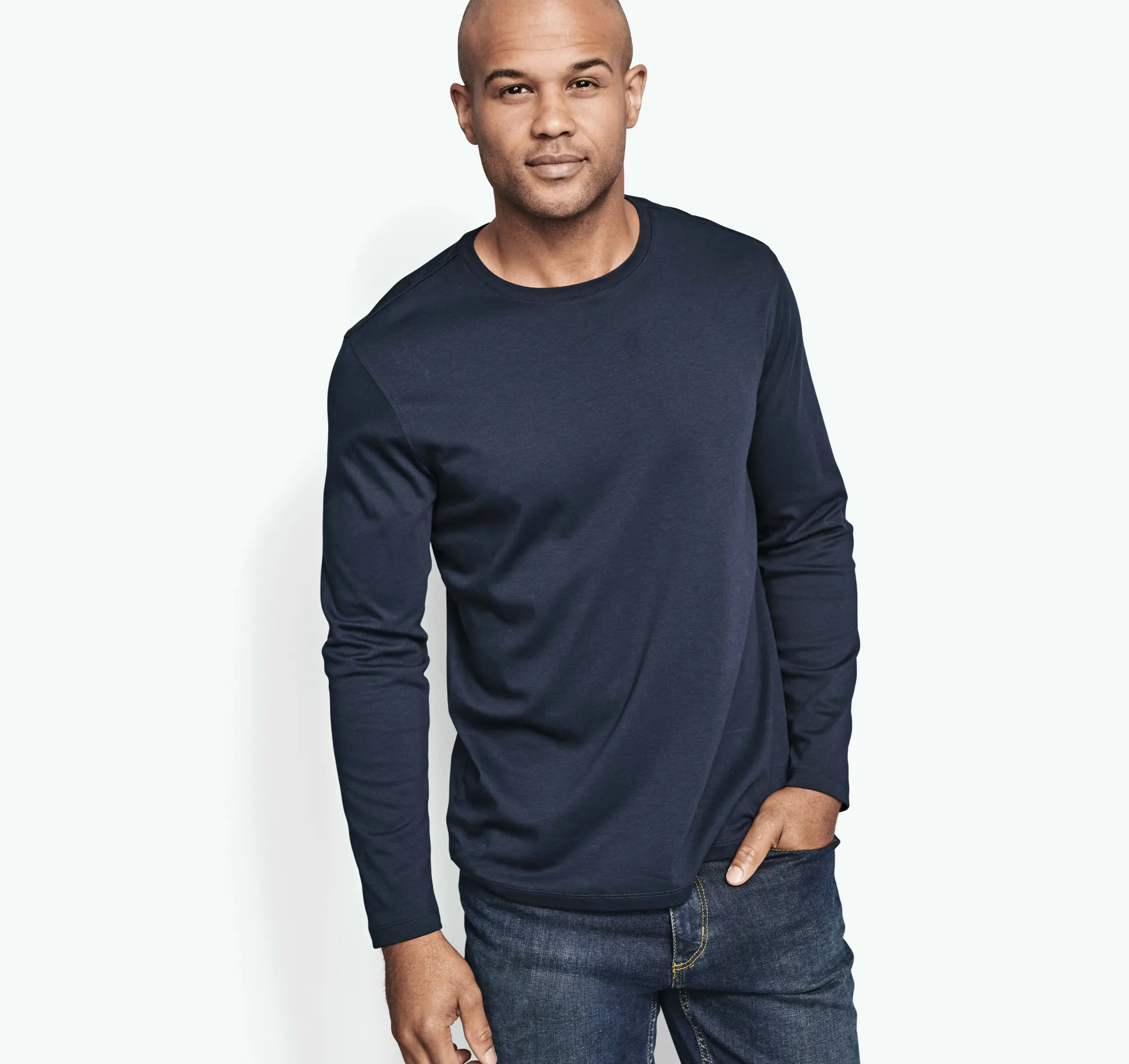 Loungewear | Sweaters & Knits^Johnston & Murphy Essential Long-Sleeve Tee Navy