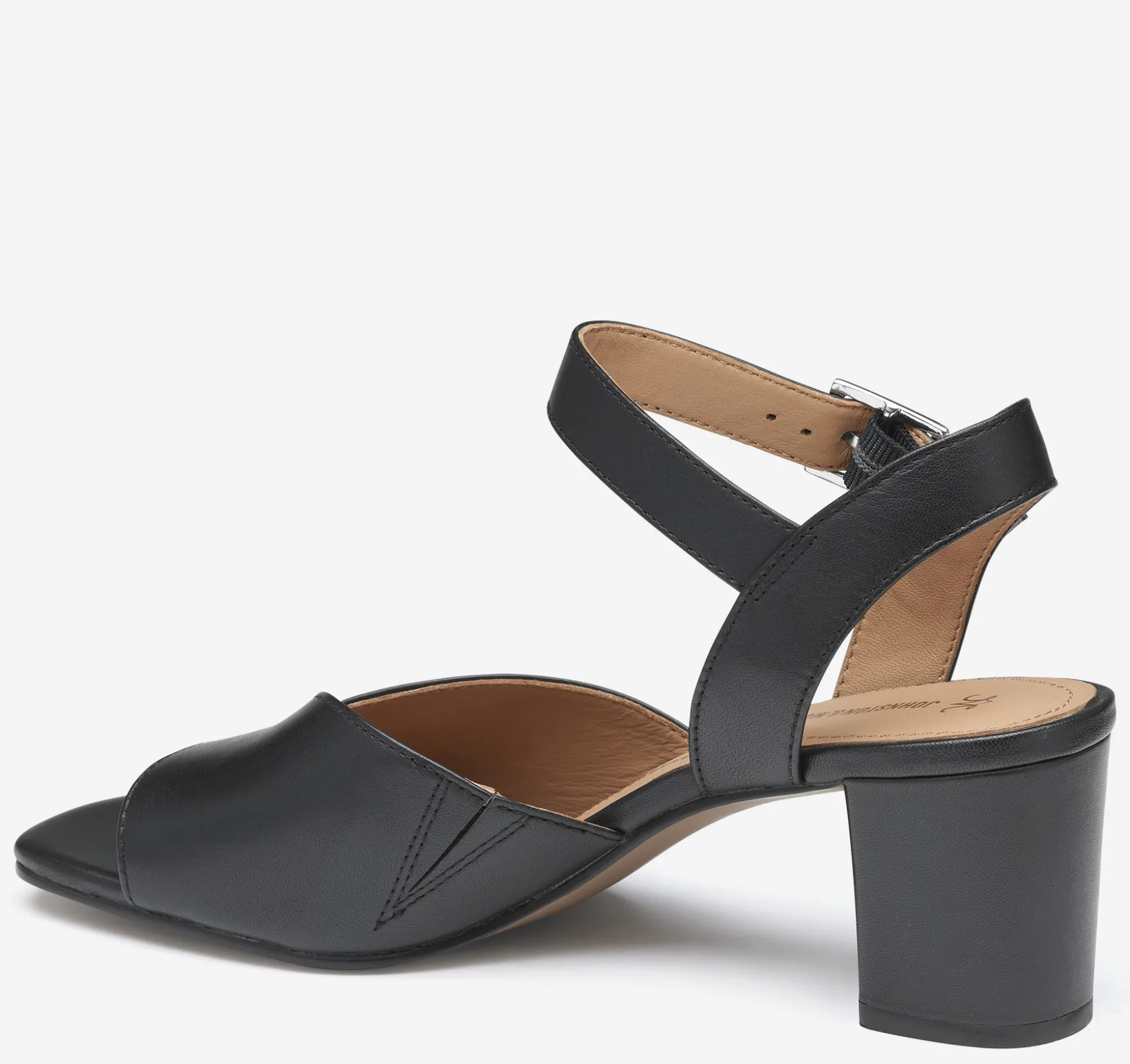 Sandals | Heels & Platform Wedges^Johnston & Murphy Evelyn Ankle-Strap Sandal BlackGloveLeather