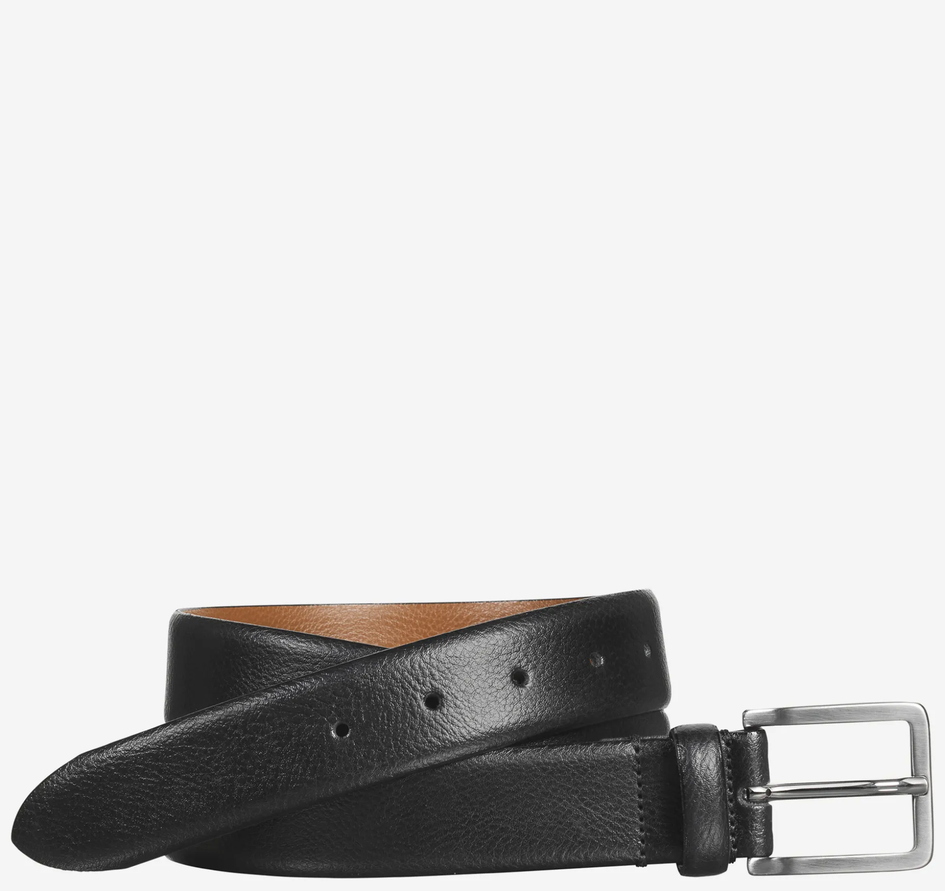 Belts^Johnston & Murphy Feather-Edge Dress Belt Black