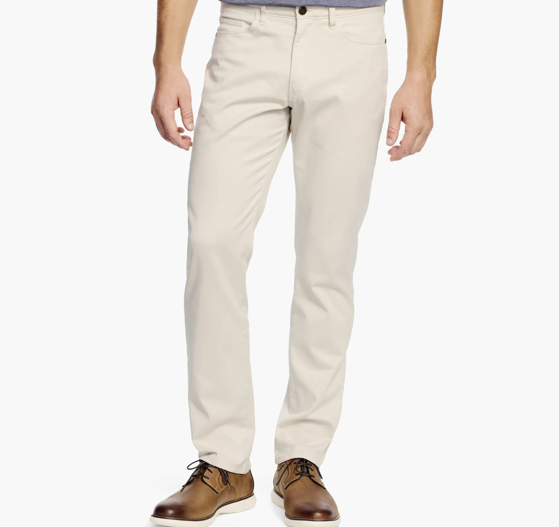 Pants & Jeans^Johnston & Murphy Five-Pocket Pants Stone