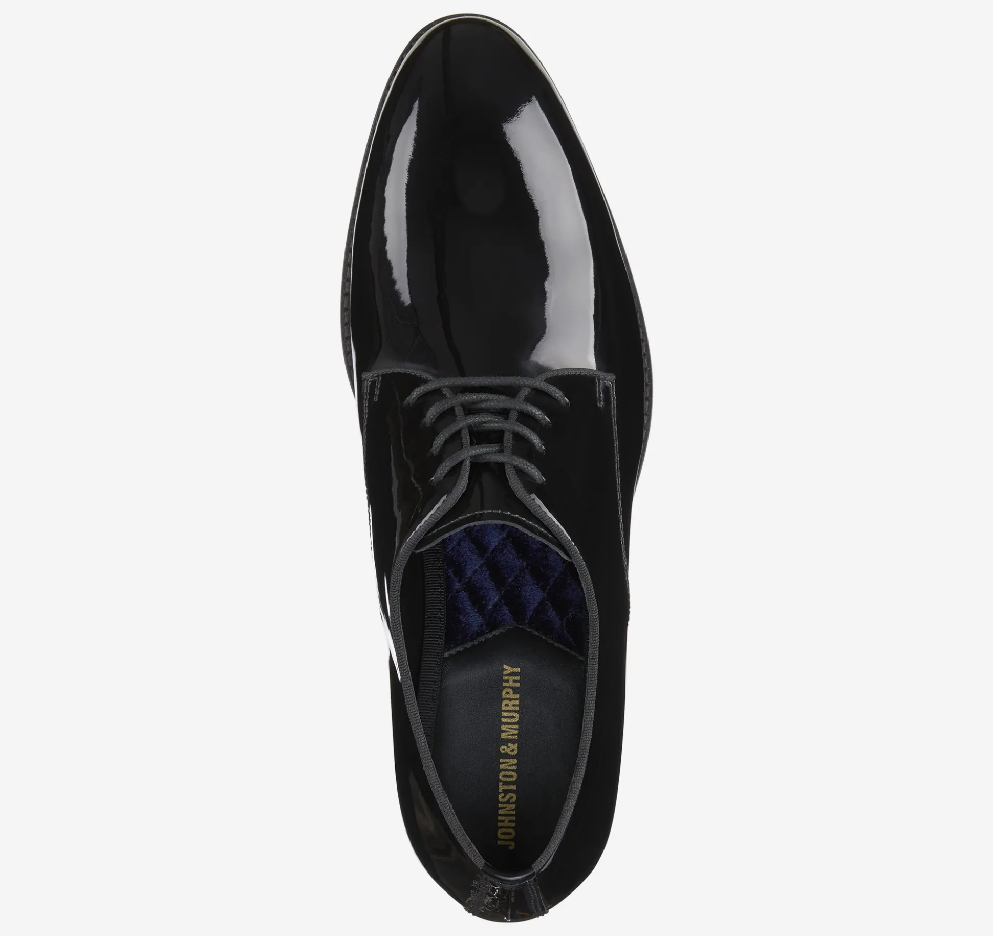 Dress Shoes | Lace-ups^Johnston & Murphy Gavney Plain Toe BlackPatent