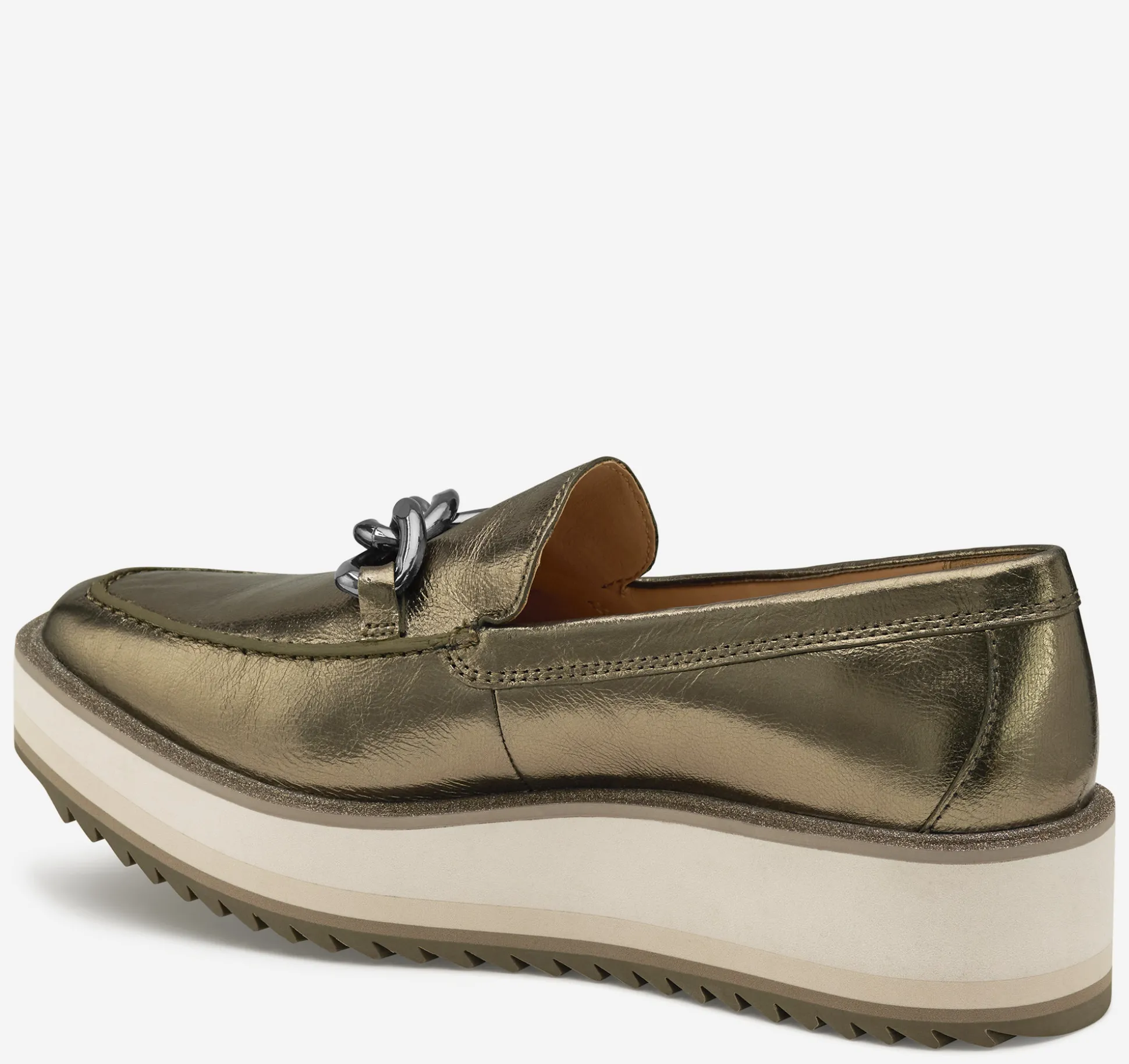 Mules & Loafers^Johnston & Murphy Gracelyn Chain Loafer BronzeMetallicSheepskin