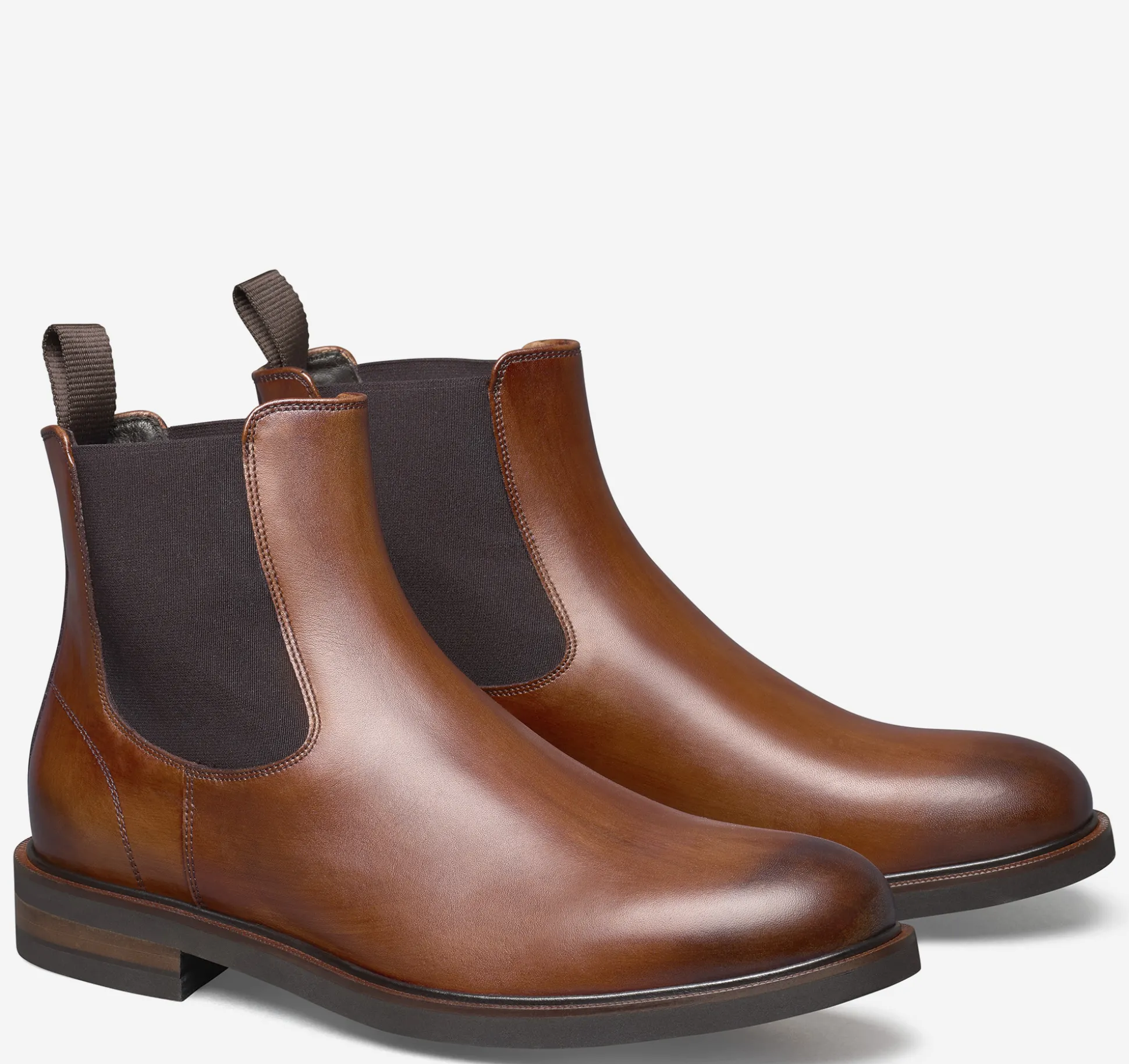 Boots^Johnston & Murphy Hartley Chelsea Boot BrownItalianCalfskin