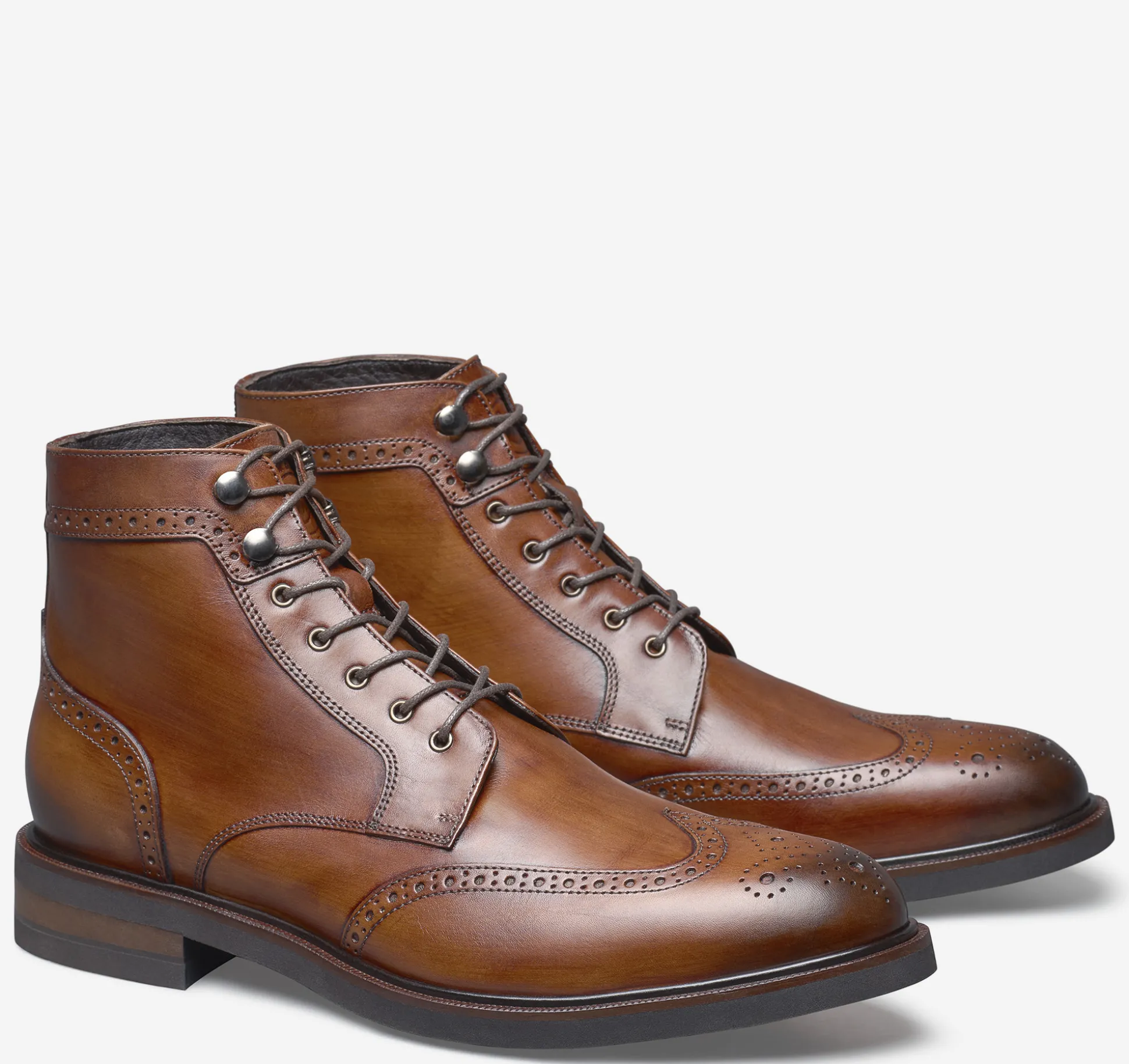 Boots | Lace-ups^Johnston & Murphy Hartley Wingtip Boot BrownHand-StainedCalfskin