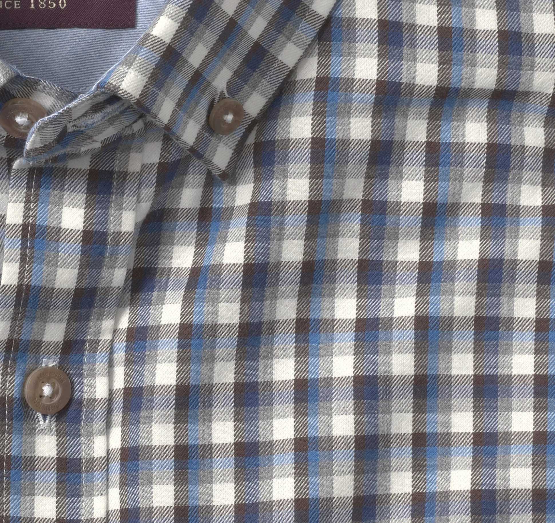 Shirts^Johnston & Murphy Heathered Shirt White/MultiTripleGrid