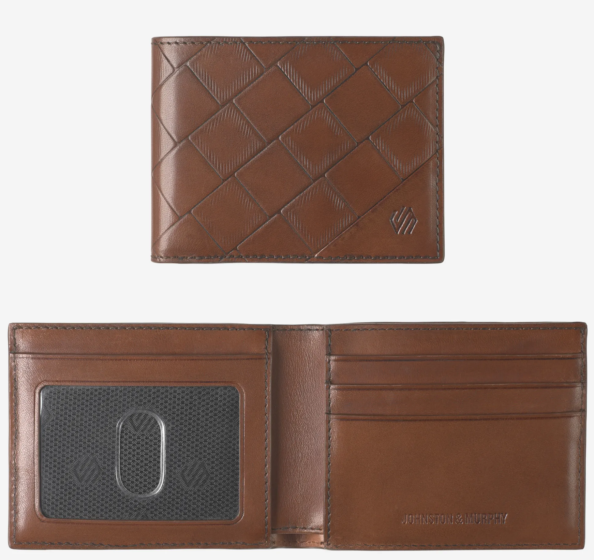 Wallets | Wallets^Johnston & Murphy Hudson Basketweave Billfold Brown