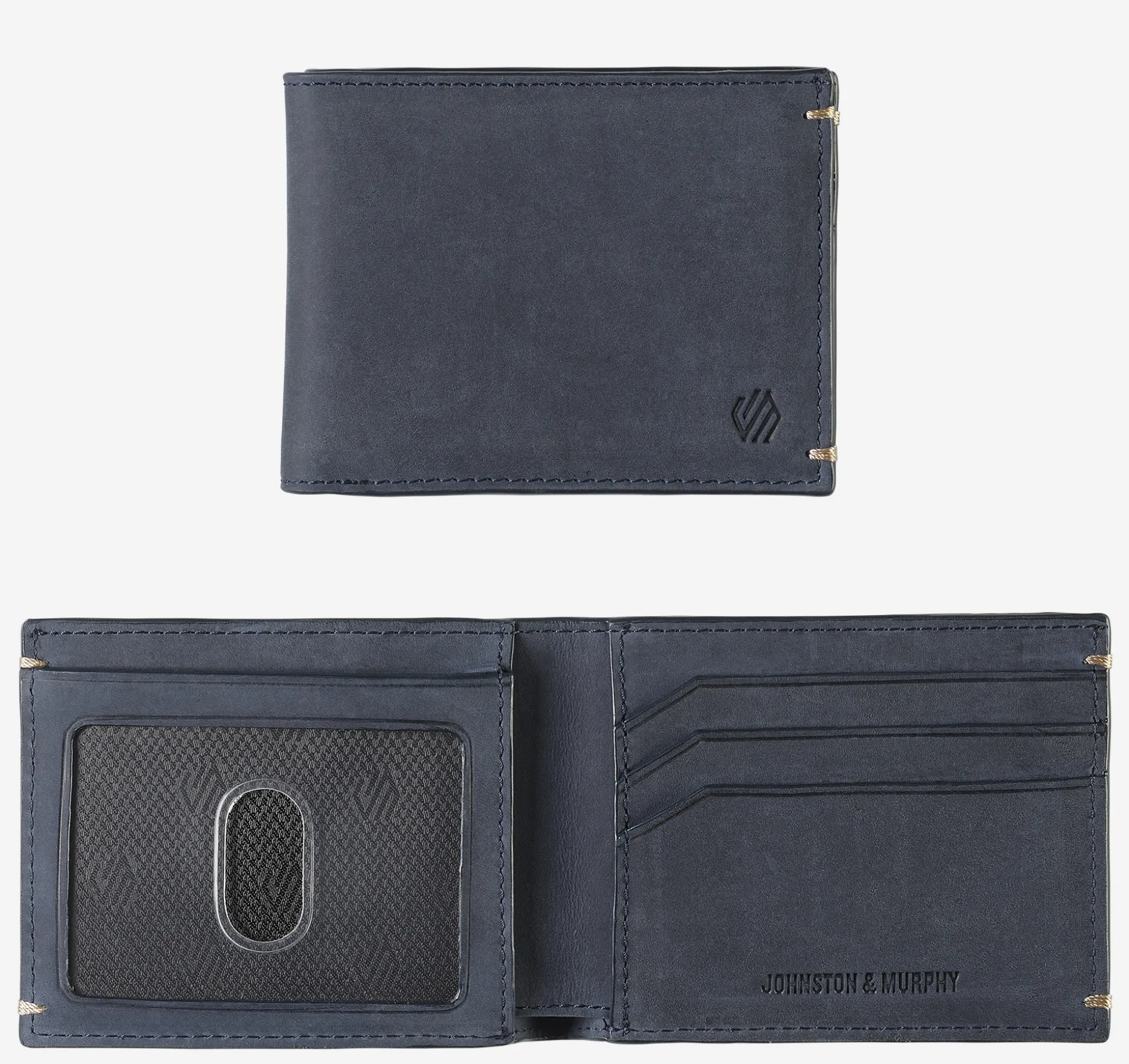 Wallets | Wallets^Johnston & Murphy Jackson Billfold Wallet NavyOiled